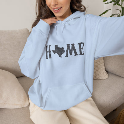 Texas Home Unisex Heavy Blend Hoodie | Cozy State Pride Sweatshirt
