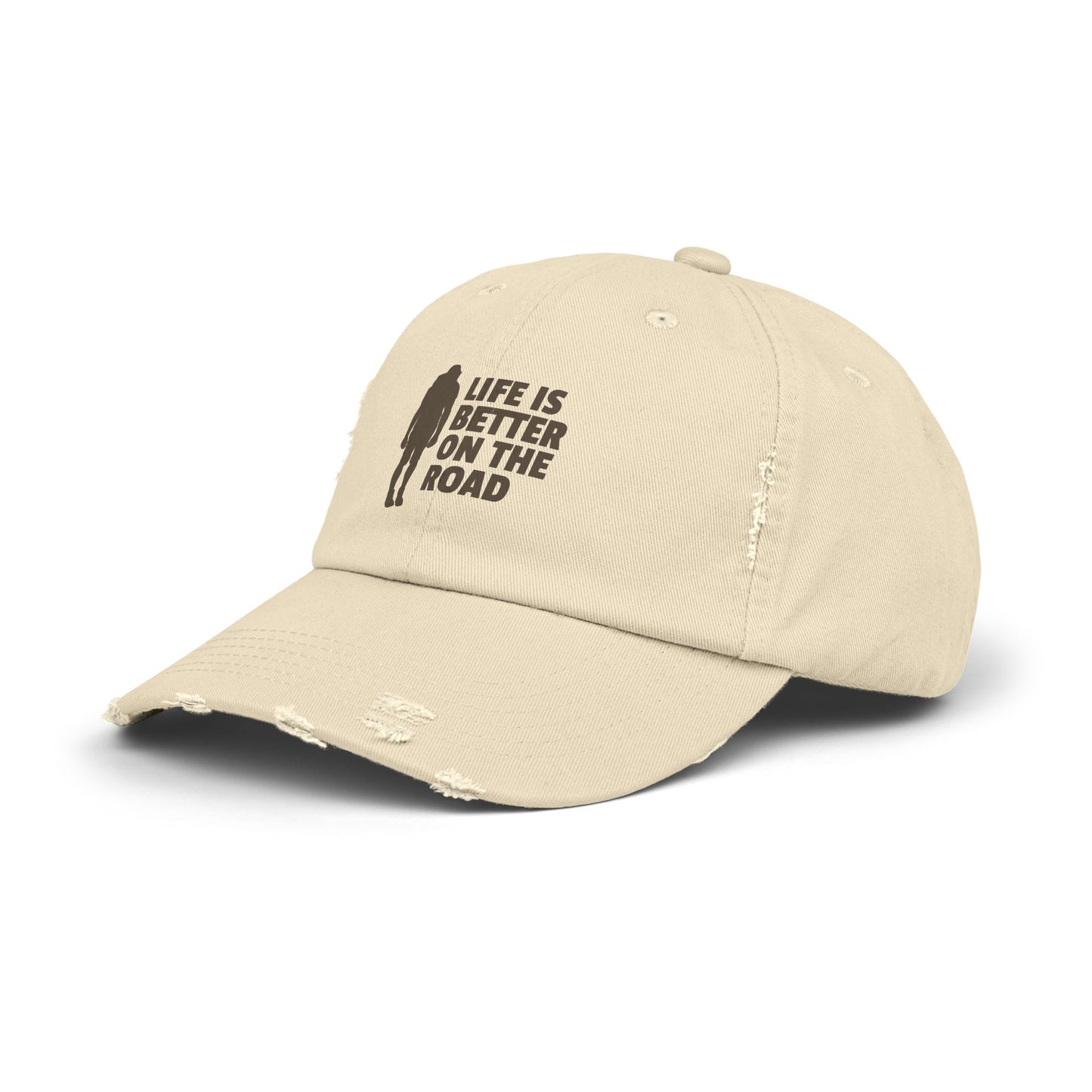 Life Is Better On The Road Unisex Distressed Cap