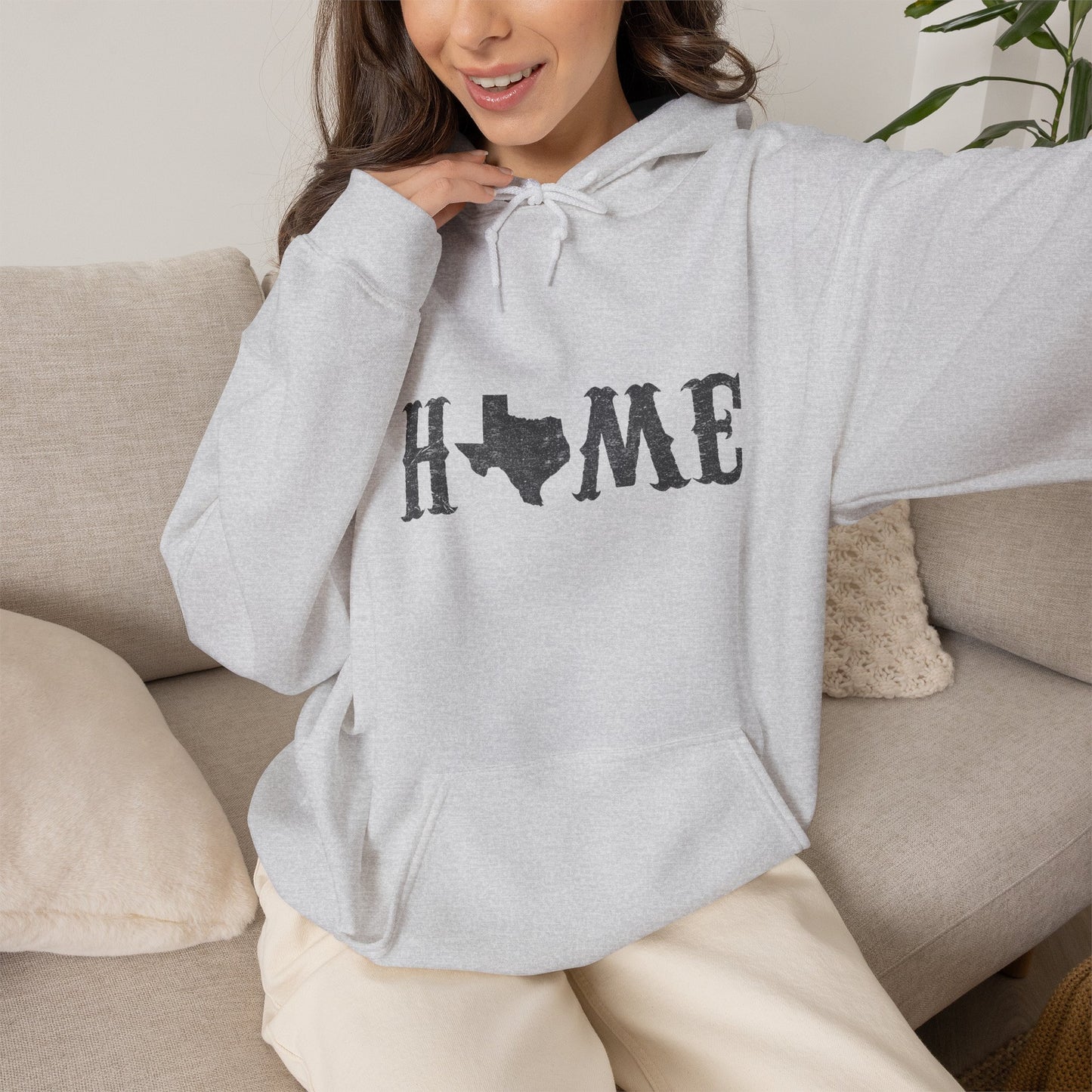 Texas Home Unisex Heavy Blend Hoodie | Cozy State Pride Sweatshirt