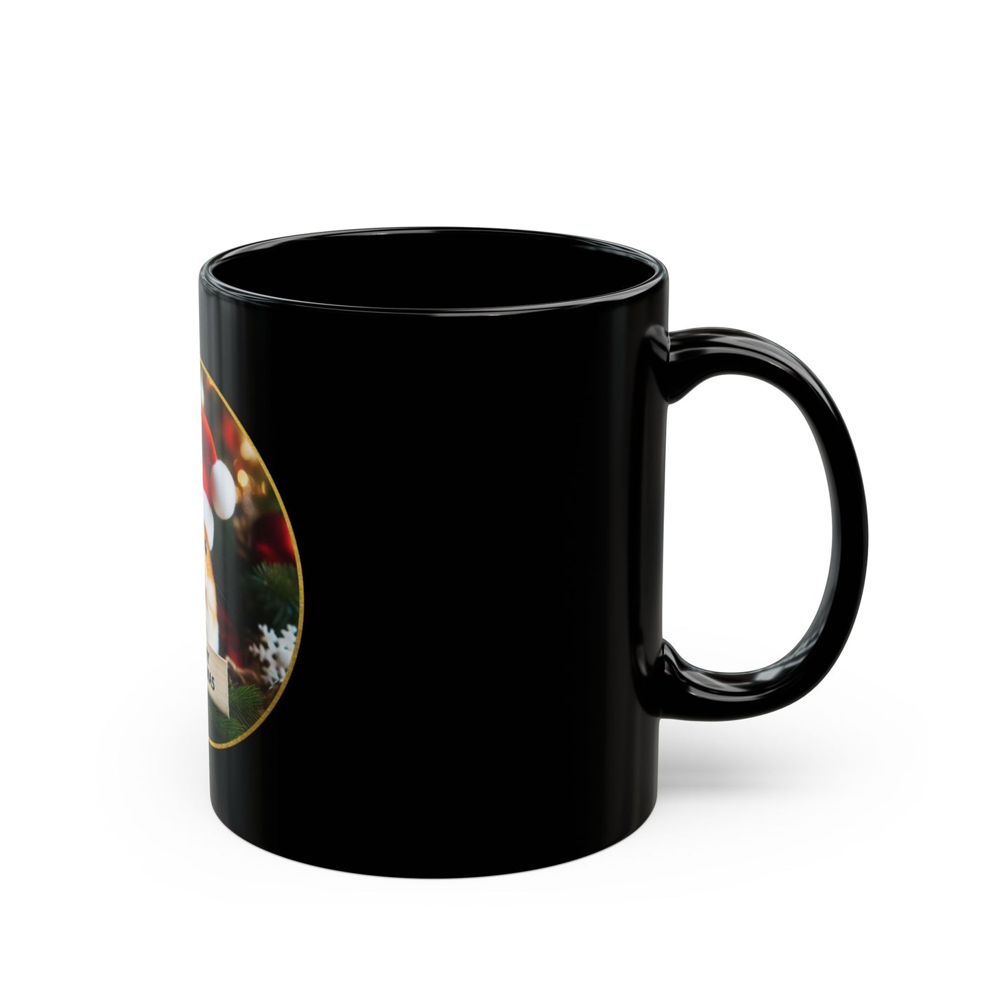 Hamster Claus is Coming to Town Black Mug - 11oz, 15oz