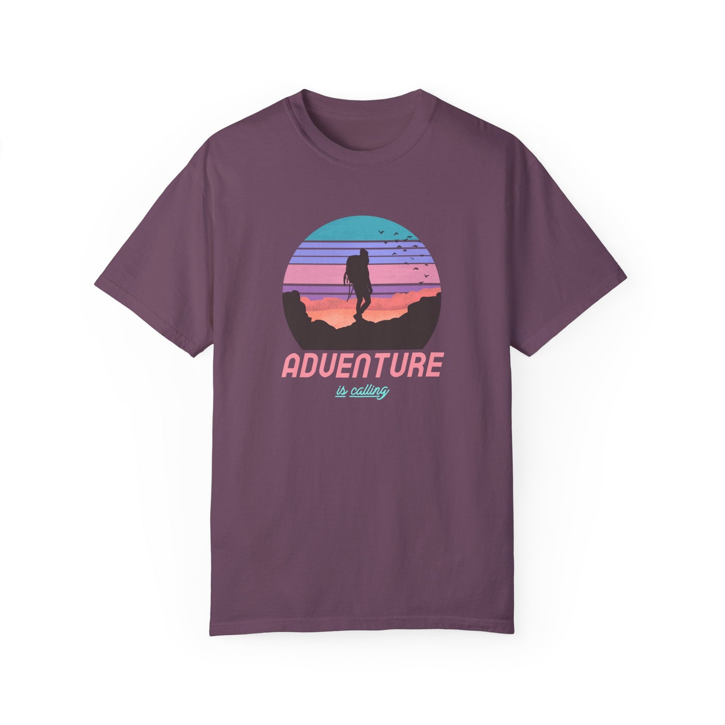 Adventure Is Calling Unisex Garment-Dyed T-shirt