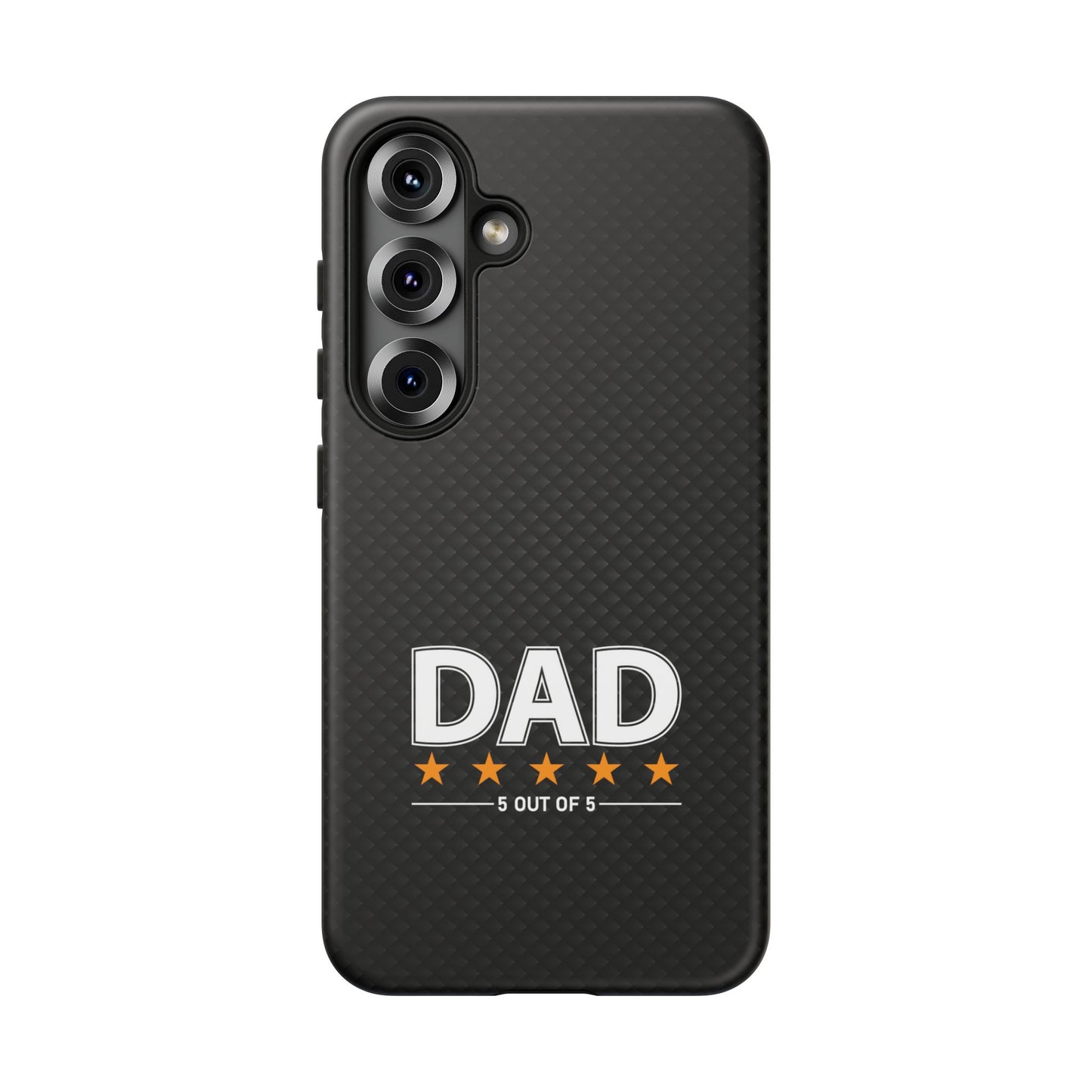 5-Star Dad Samsung Phone Case - Tough Black Cover for Father's Day