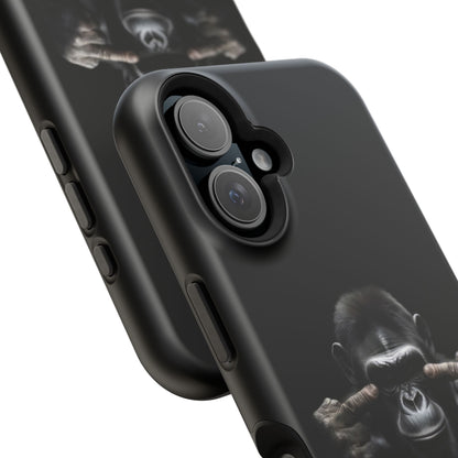 Edgy Gorilla Magnetic iPhone Case, Unique Cell Phone Cover