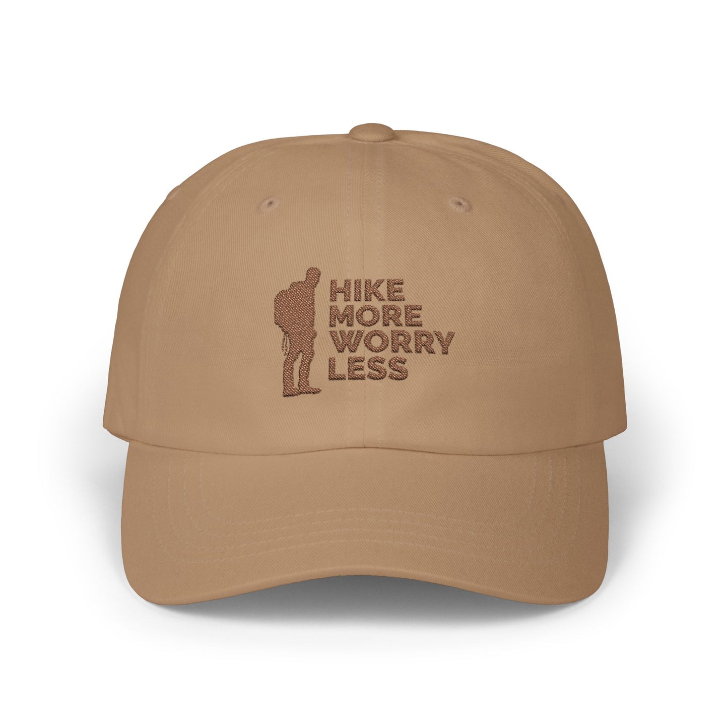 Hike More Worry Less Classic Dad Cap / embroidered