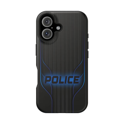 Police Magnetic Phone Cases, Blue Light