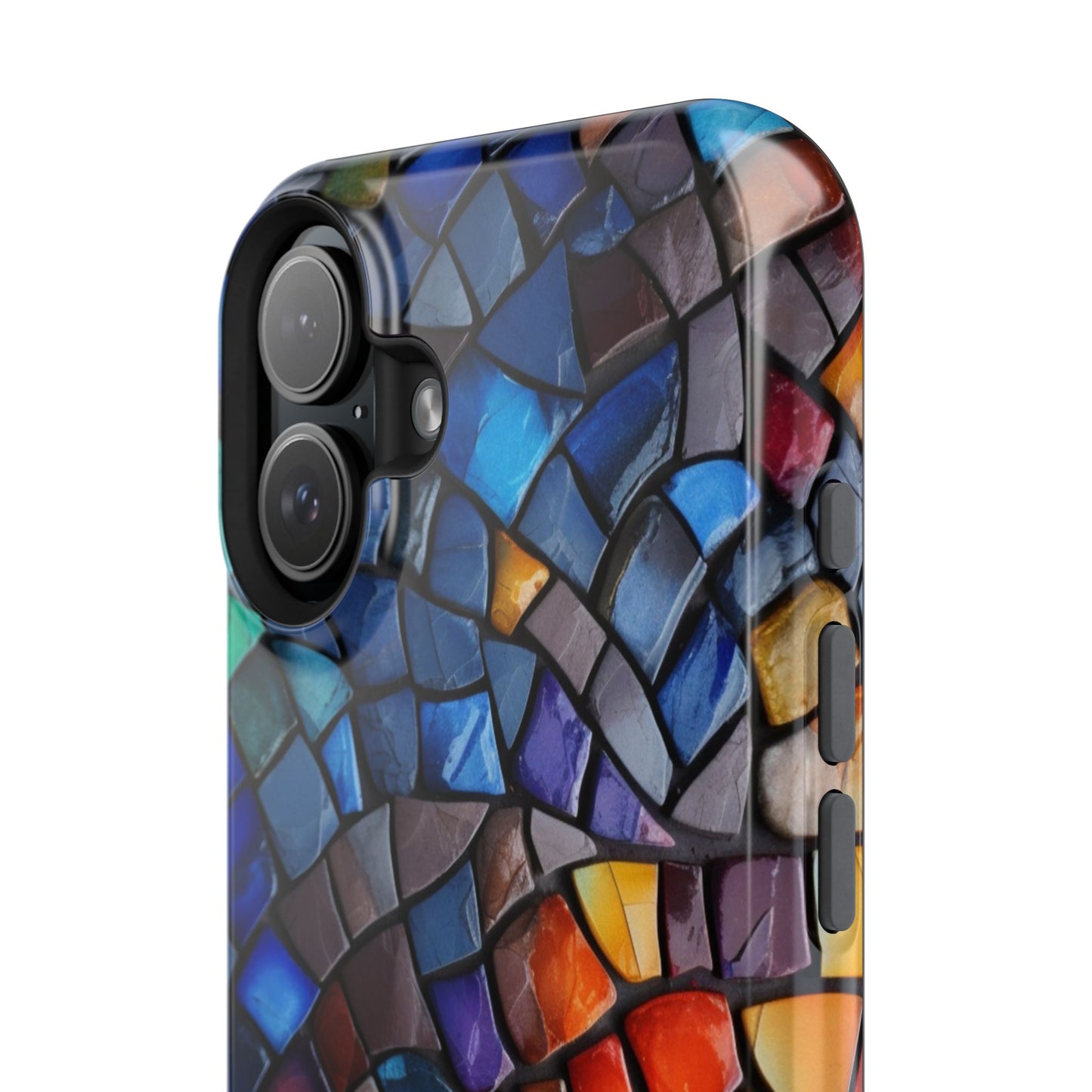 Stained Glass Impact-Resistant Phone Case, Colorful Phone Cover