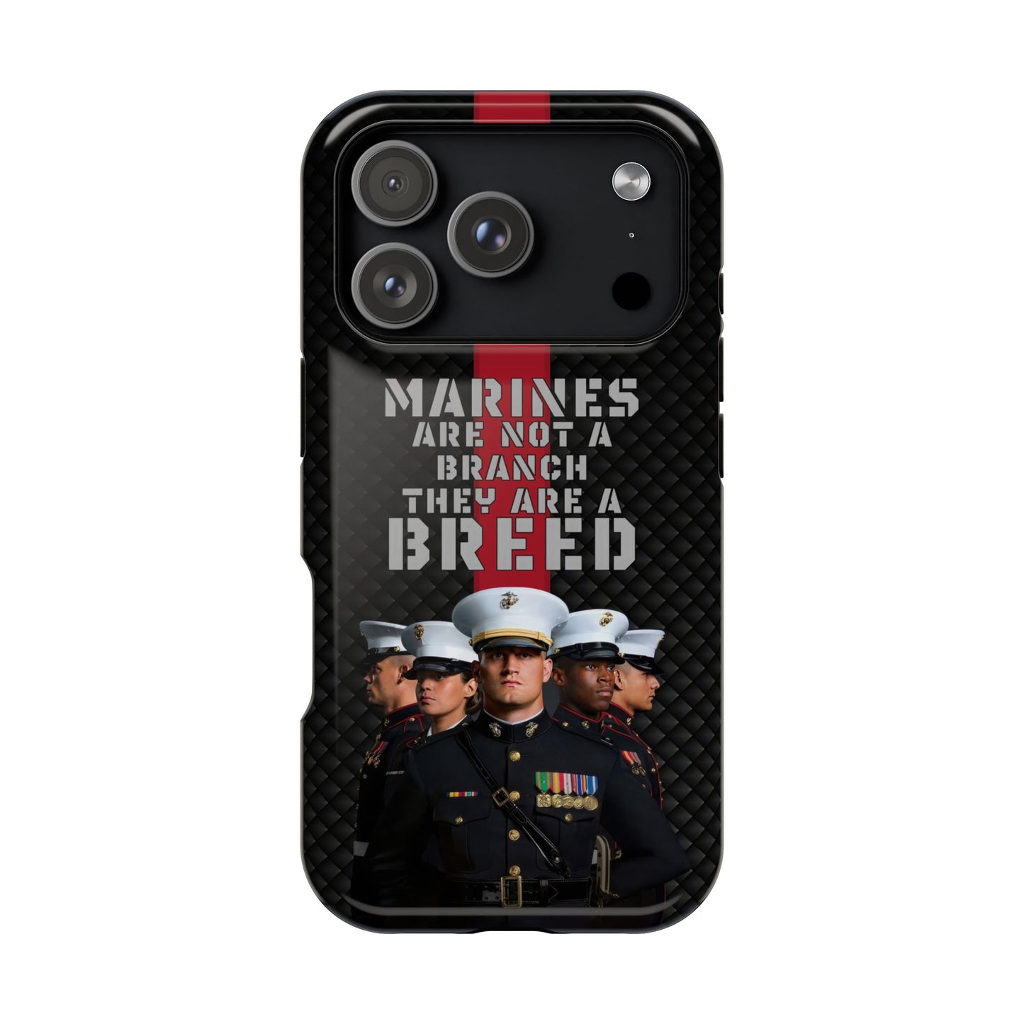 Marines Magnetic Tough Case - "Not a Branch, a Breed" Military iPhone Cover