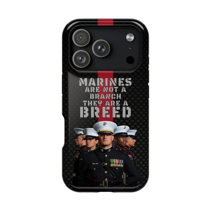 Marines Magnetic Tough Case - "Not a Branch, a Breed" Military iPhone Cover