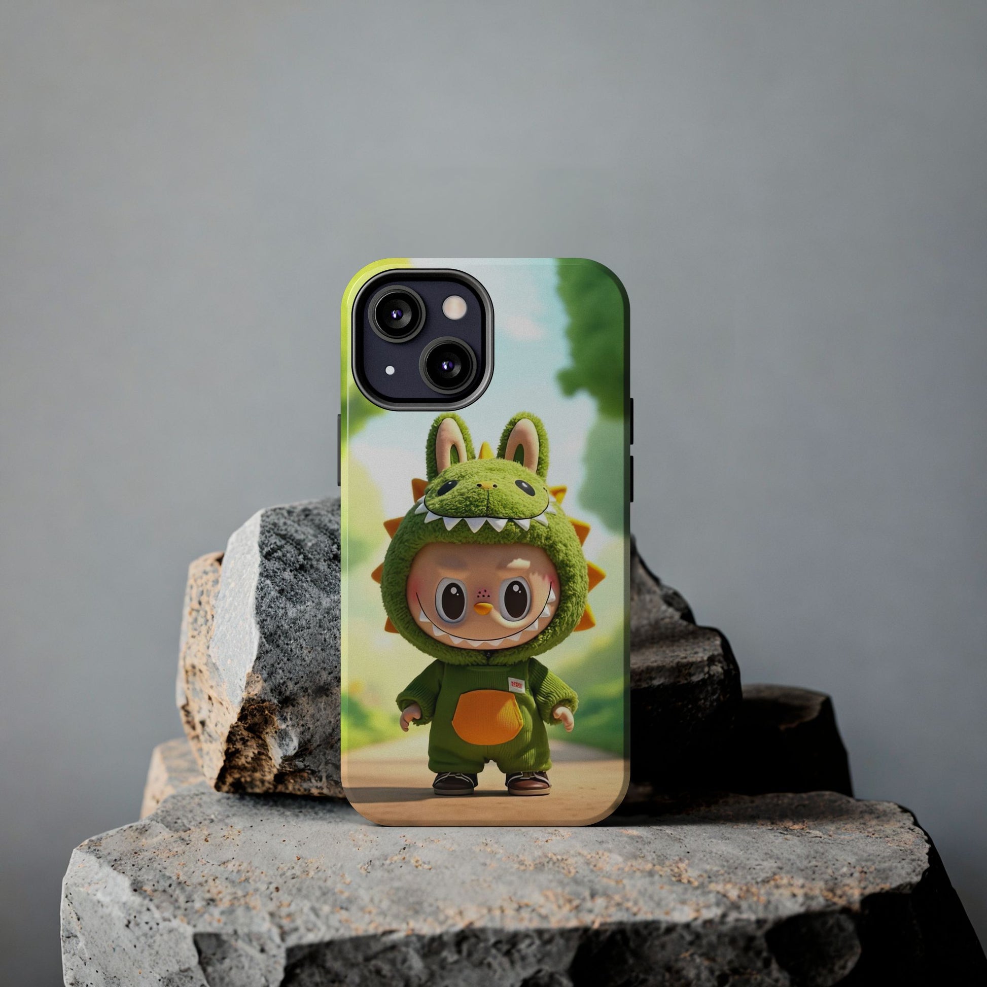 The Monsters Tough Case for iPhone Models – Playful Dinosaur Design, Dual Layer Protective Cover, Fun Mobile Accessory