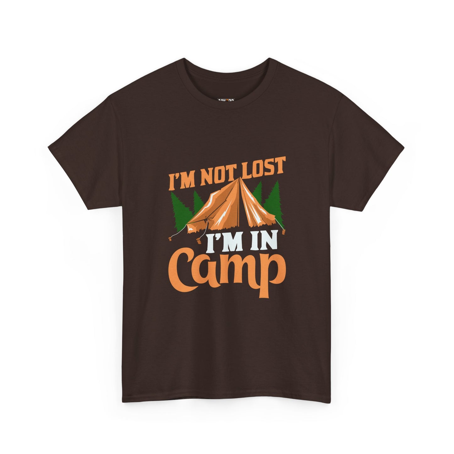 I'm Not Lost, I'm in Camp Unisex Heavy Cotton Tee - Perfect for Camping Lovers