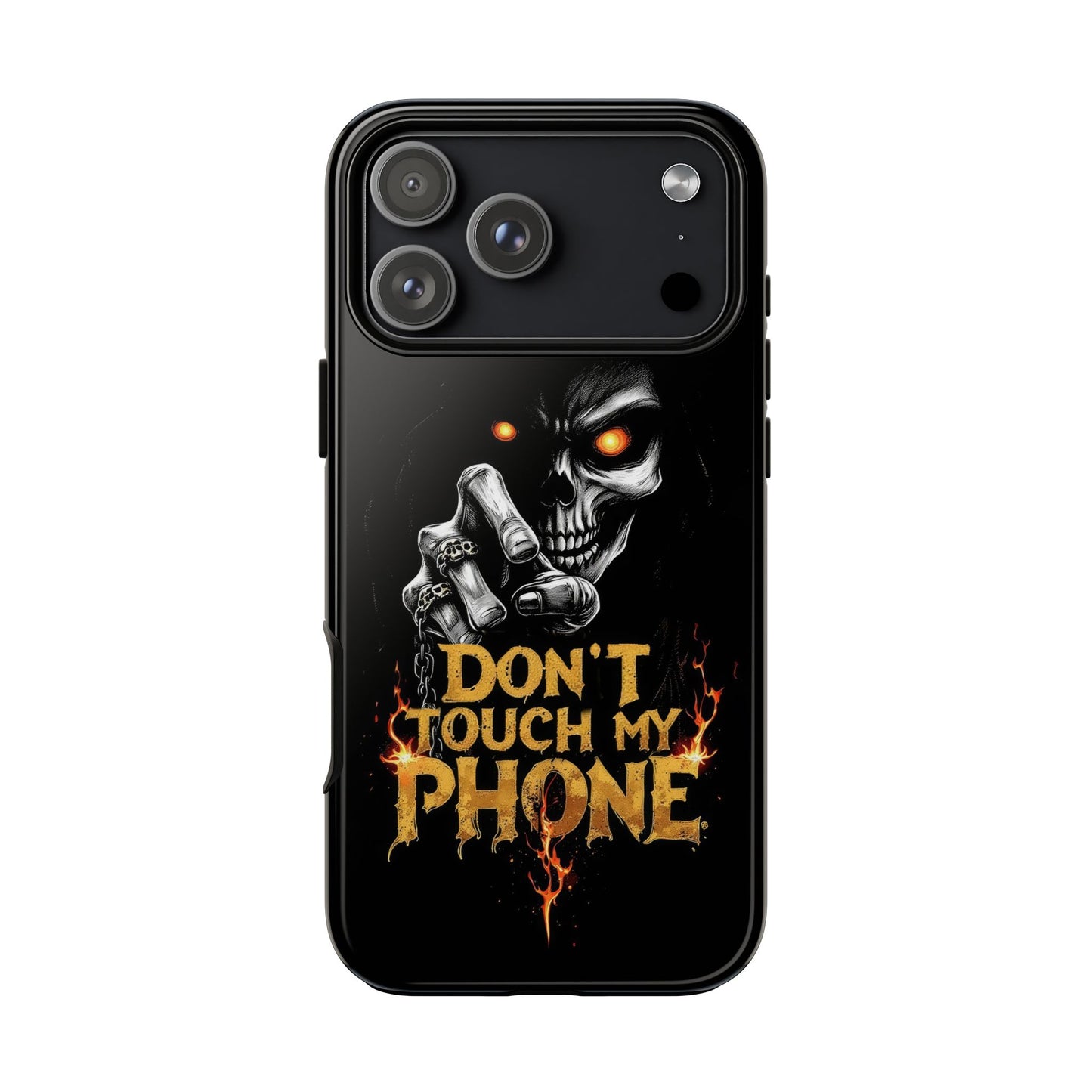 Skull iPhone Tough Cases, Don't Touch My Phone