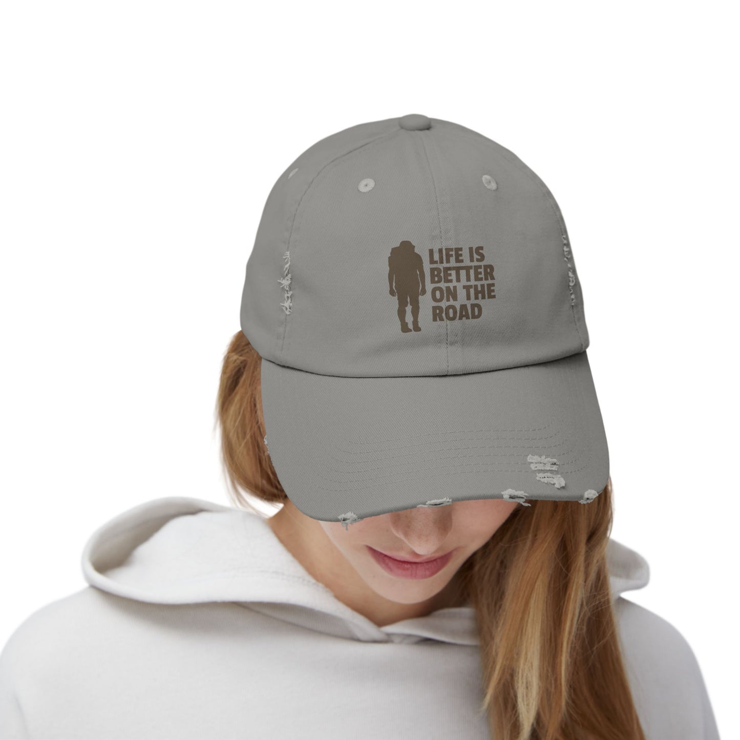 Life Is Better On The Road Unisex Distressed Cap