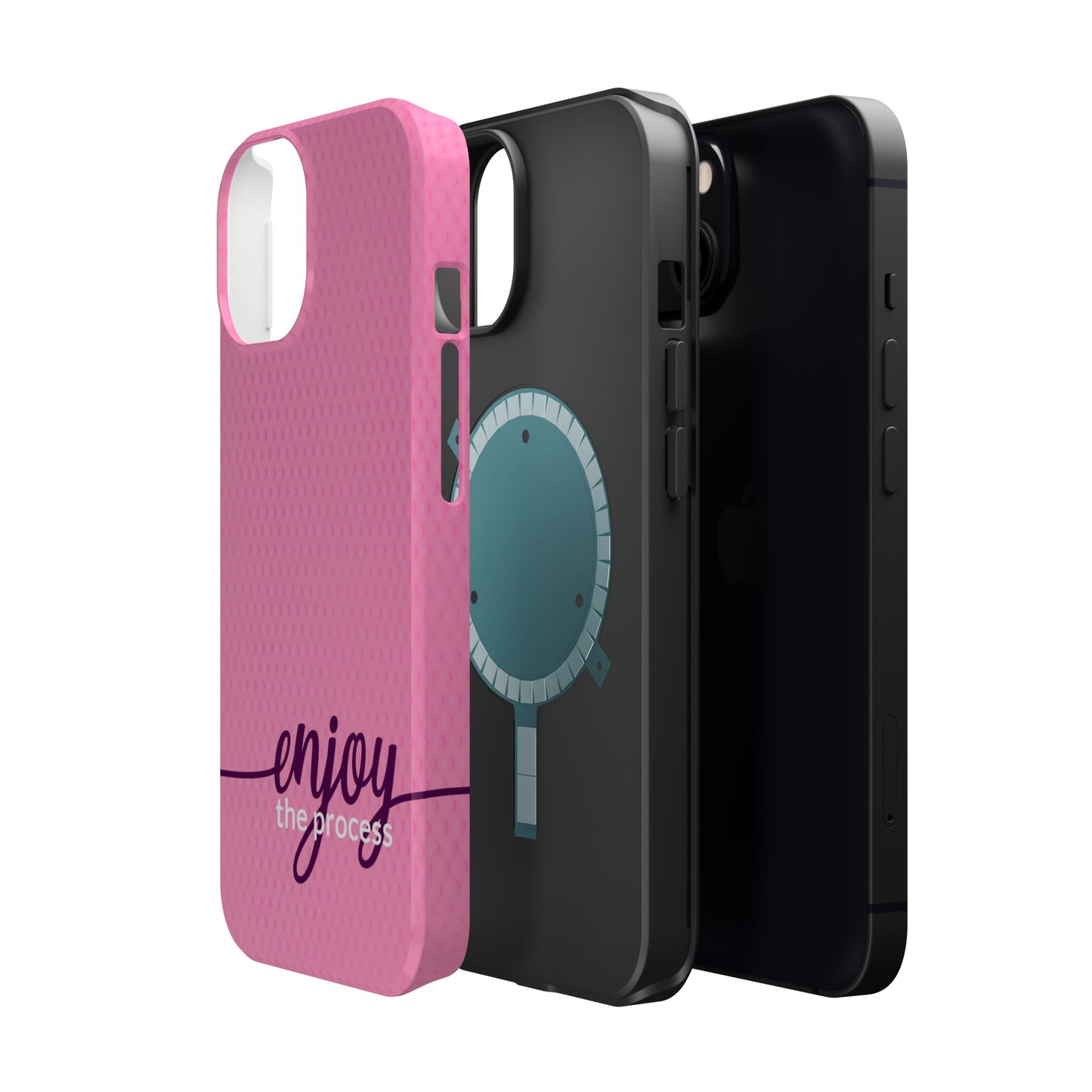 Enjoy the Process Magnetic Case - Motivational Pink Phone Cover for Women