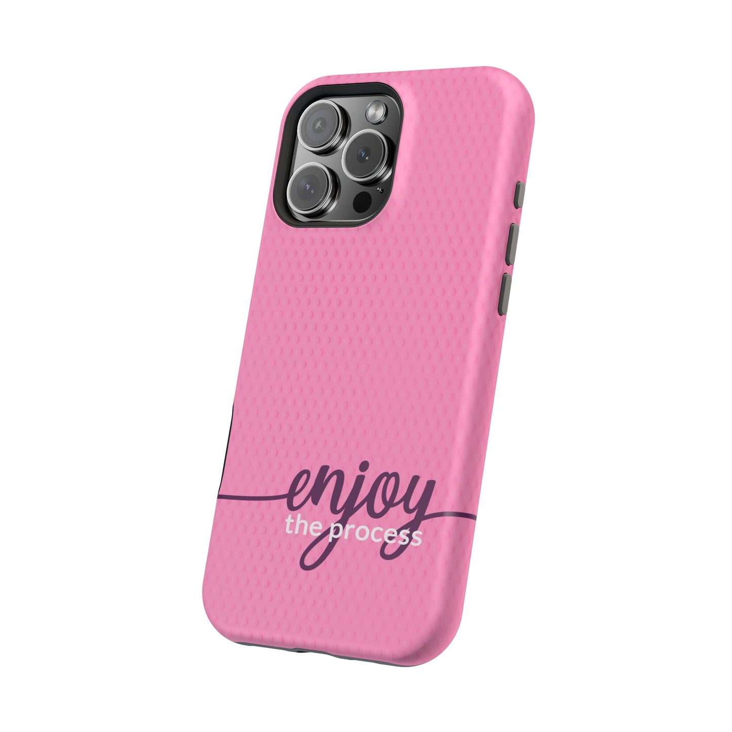 Enjoy the Process Magnetic Case - Motivational Pink Phone Cover for Women