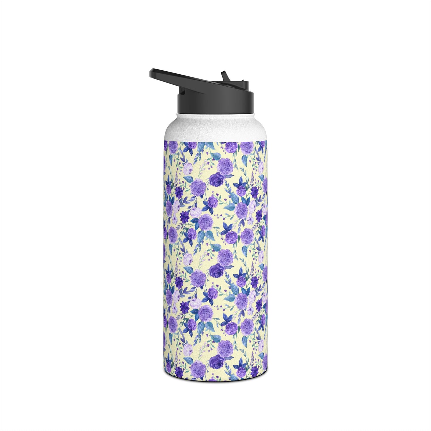 Violet Stainless Steel Water Bottle, Standard Lid