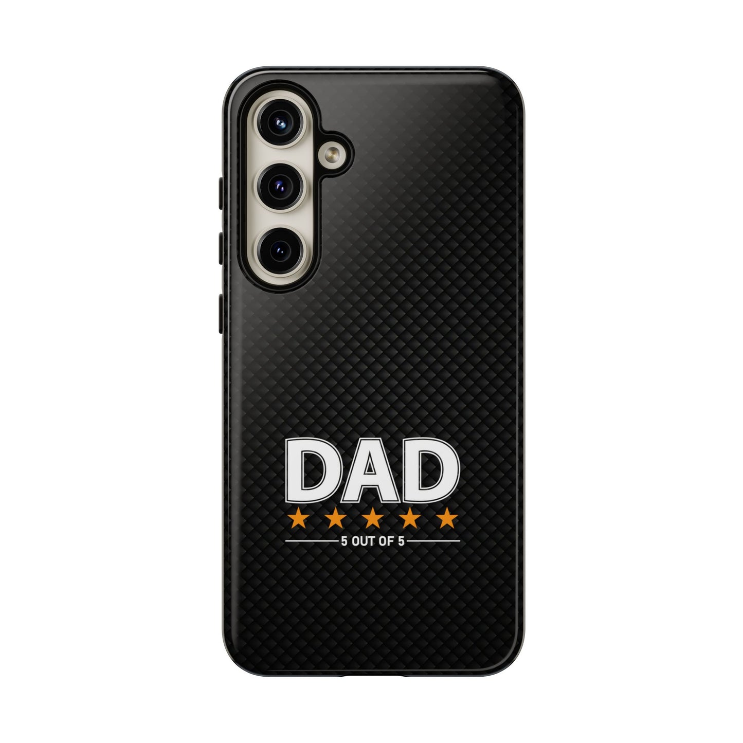 5-Star Dad Samsung Phone Case - Tough Black Cover for Father's Day