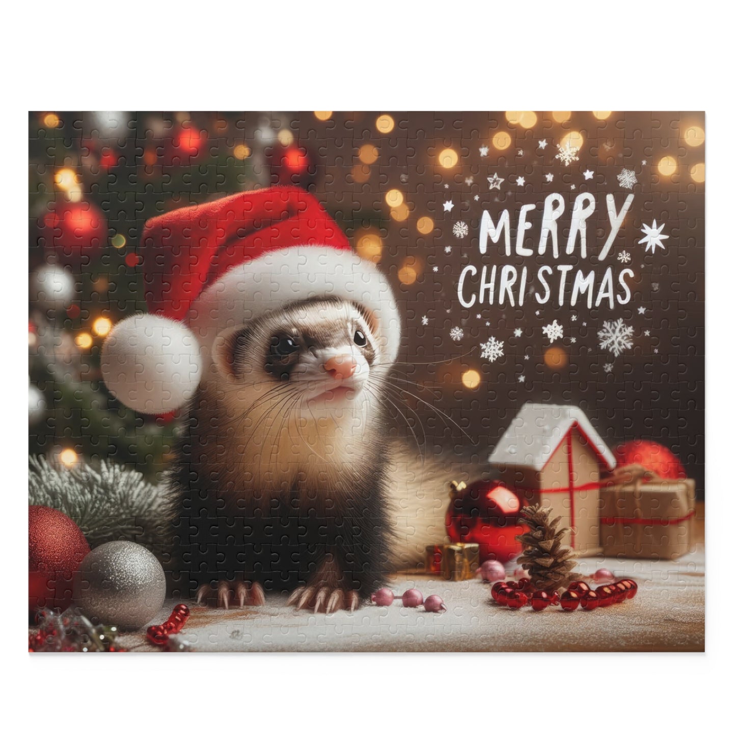 Christmas Ferret Puzzle (120, 252, 500-Piece)