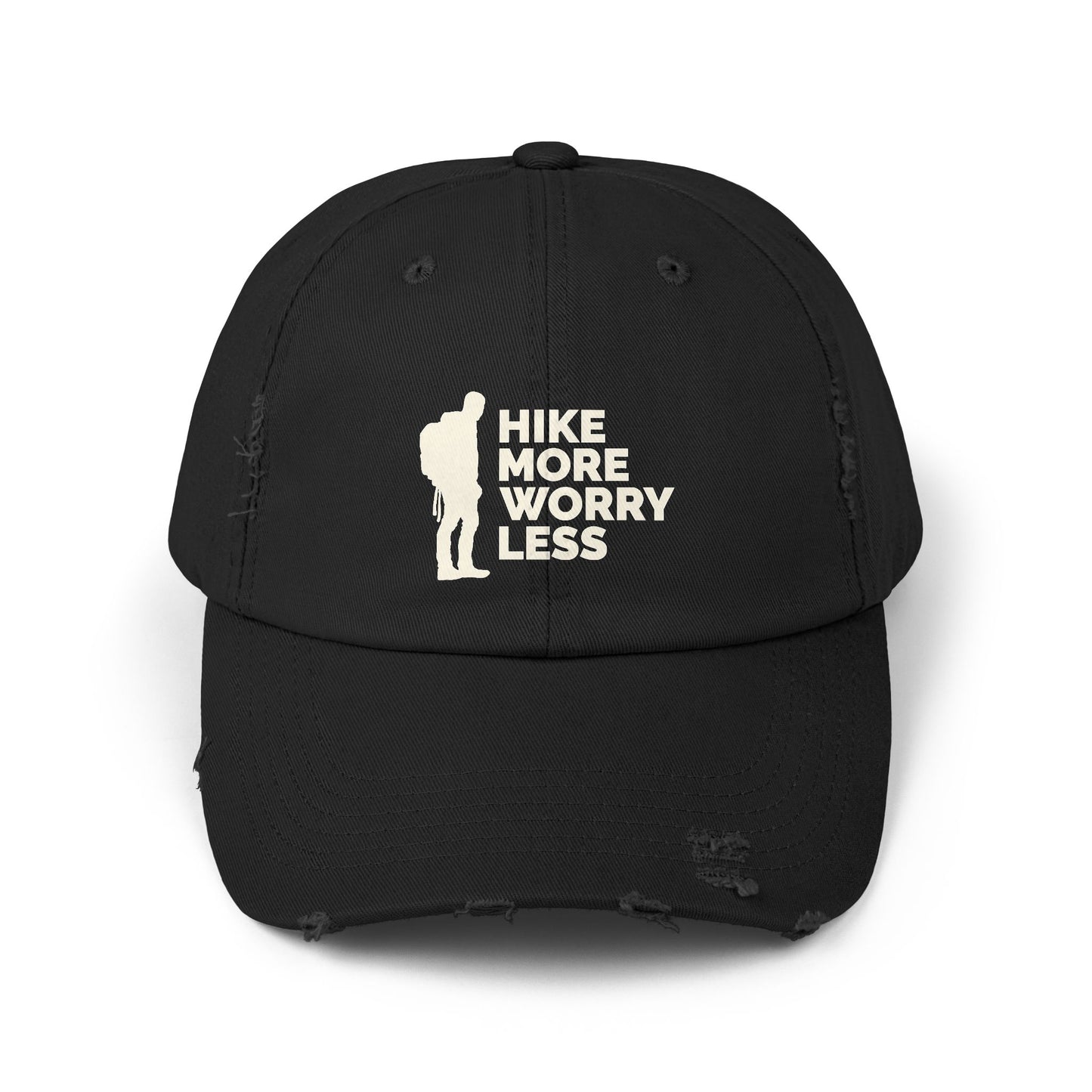 Hike More Worry Less Original Unisex Distressed Cap