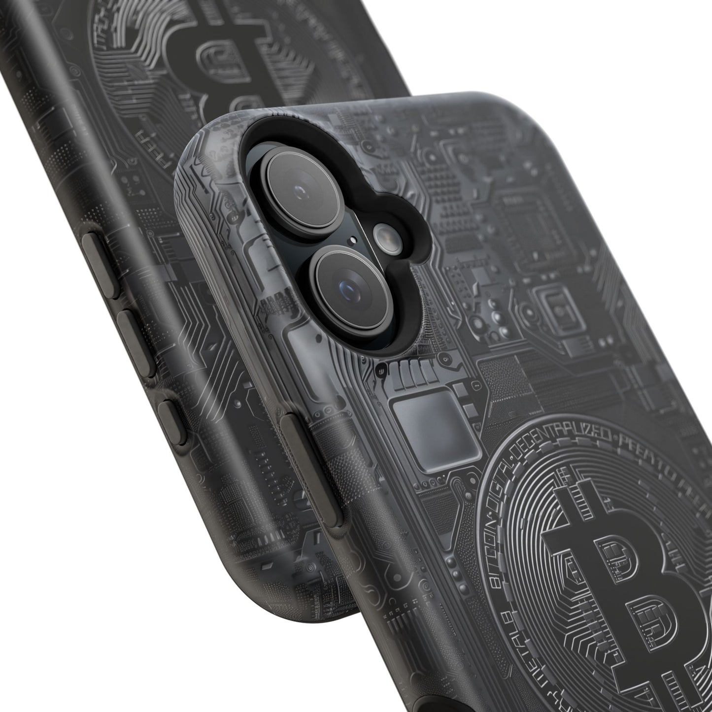 Black Bitcoin Magnetic iPhone Cases - Ideal for Tech Enthusiasts