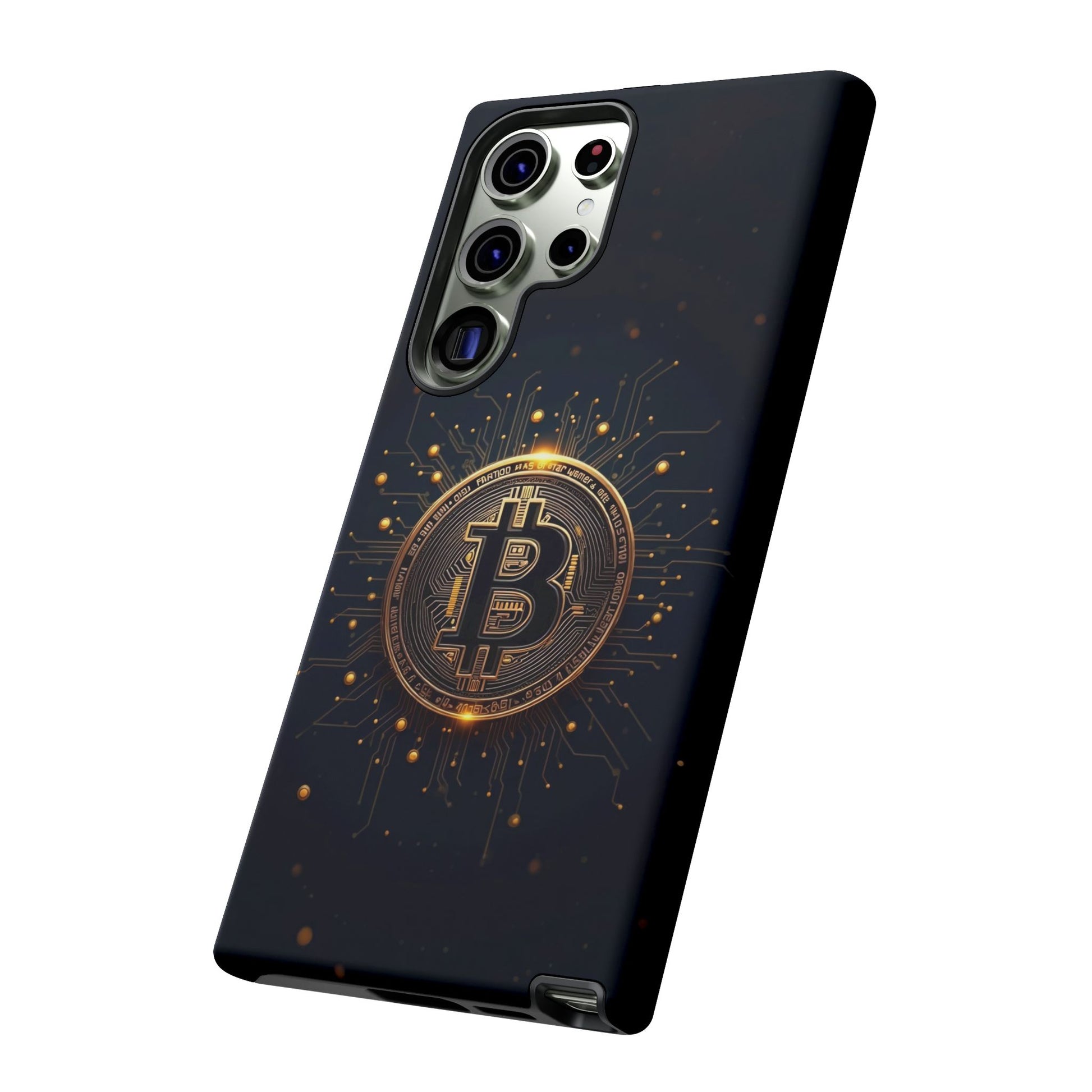 Bitcoin Samsung Tough Case for Smartphones, Crypto Lover Phone Accessory