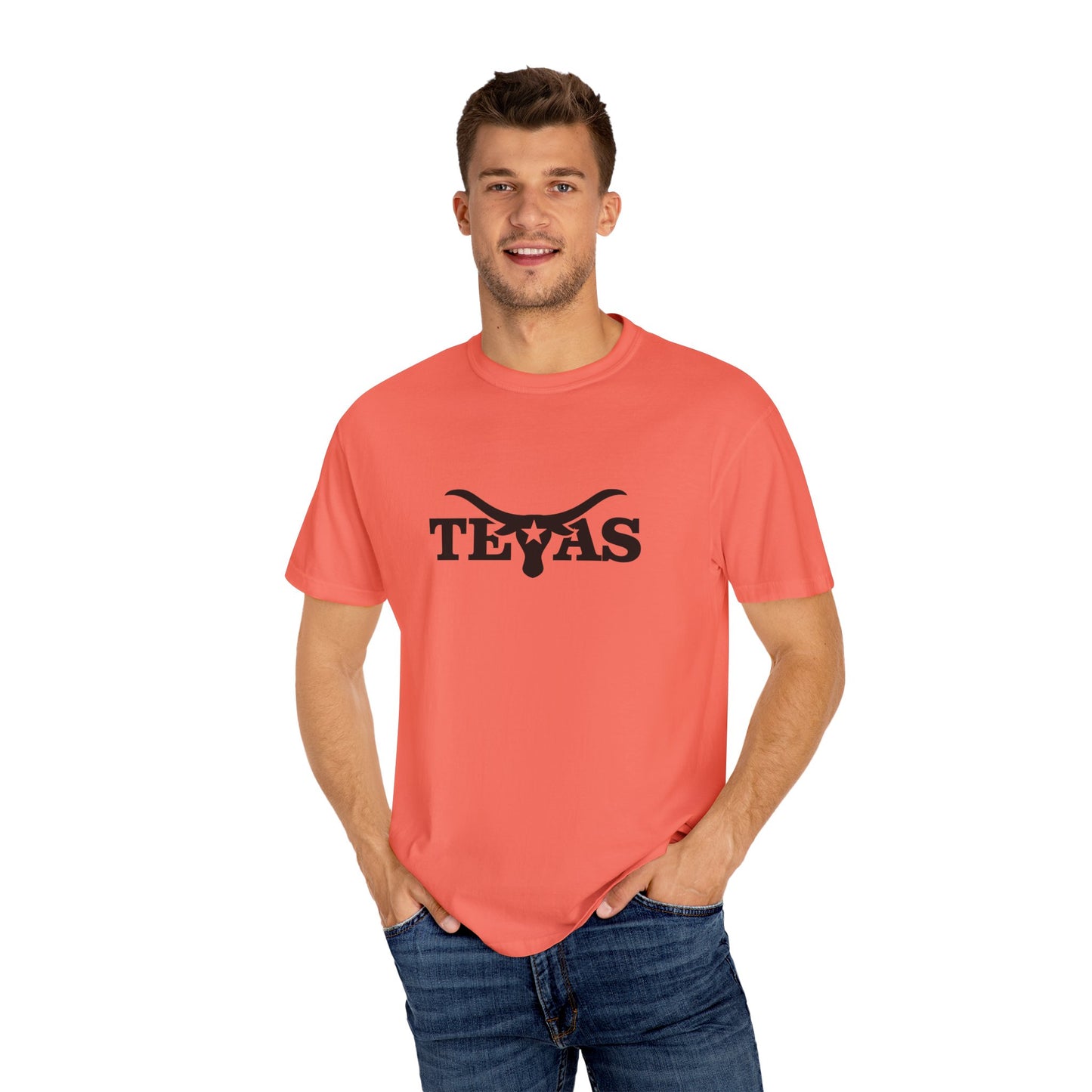 Texas Unisex Garment-Dyed T-Shirt - Cool Western Vibe for Everyday Wear