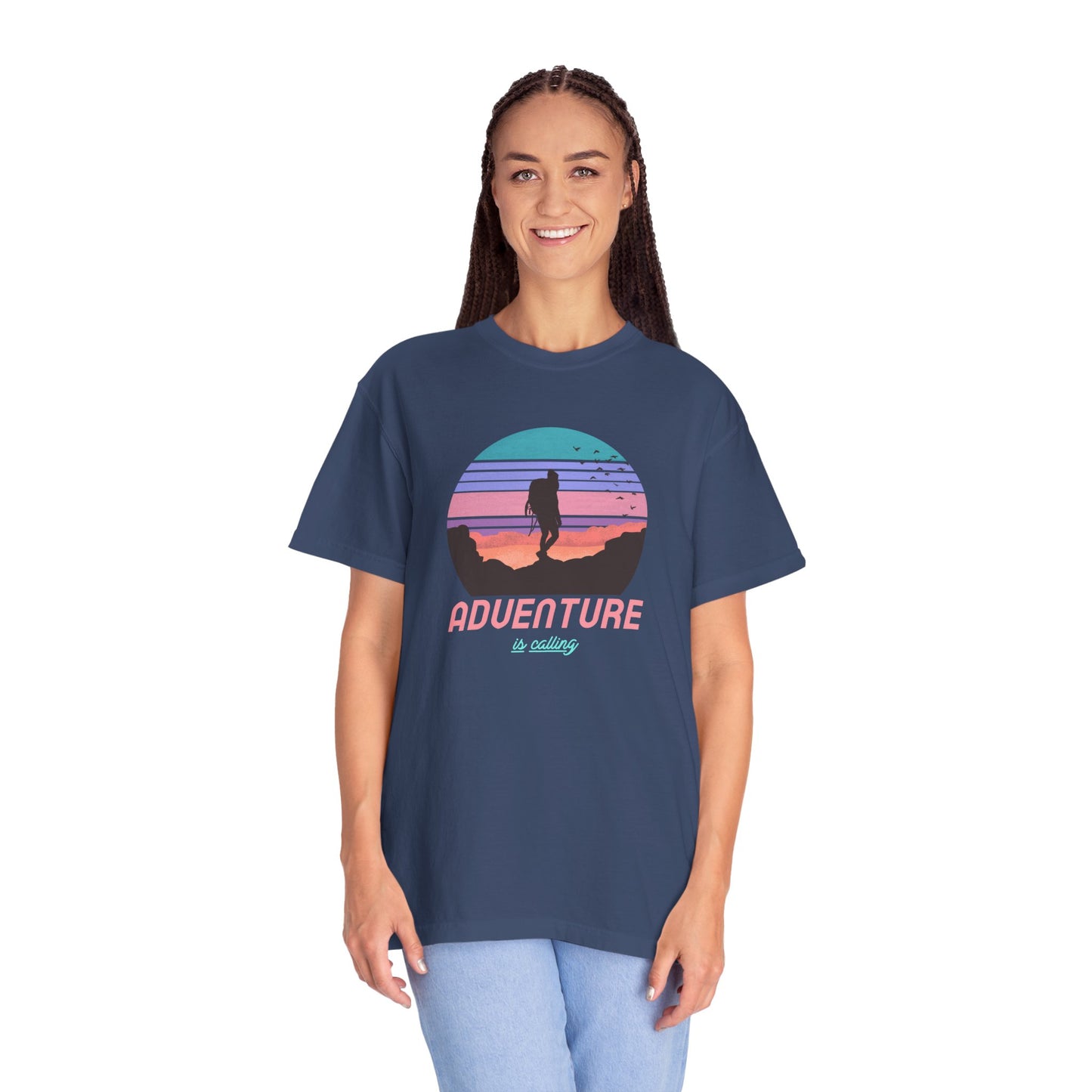 Adventure Is Calling Unisex Garment-Dyed T-shirt