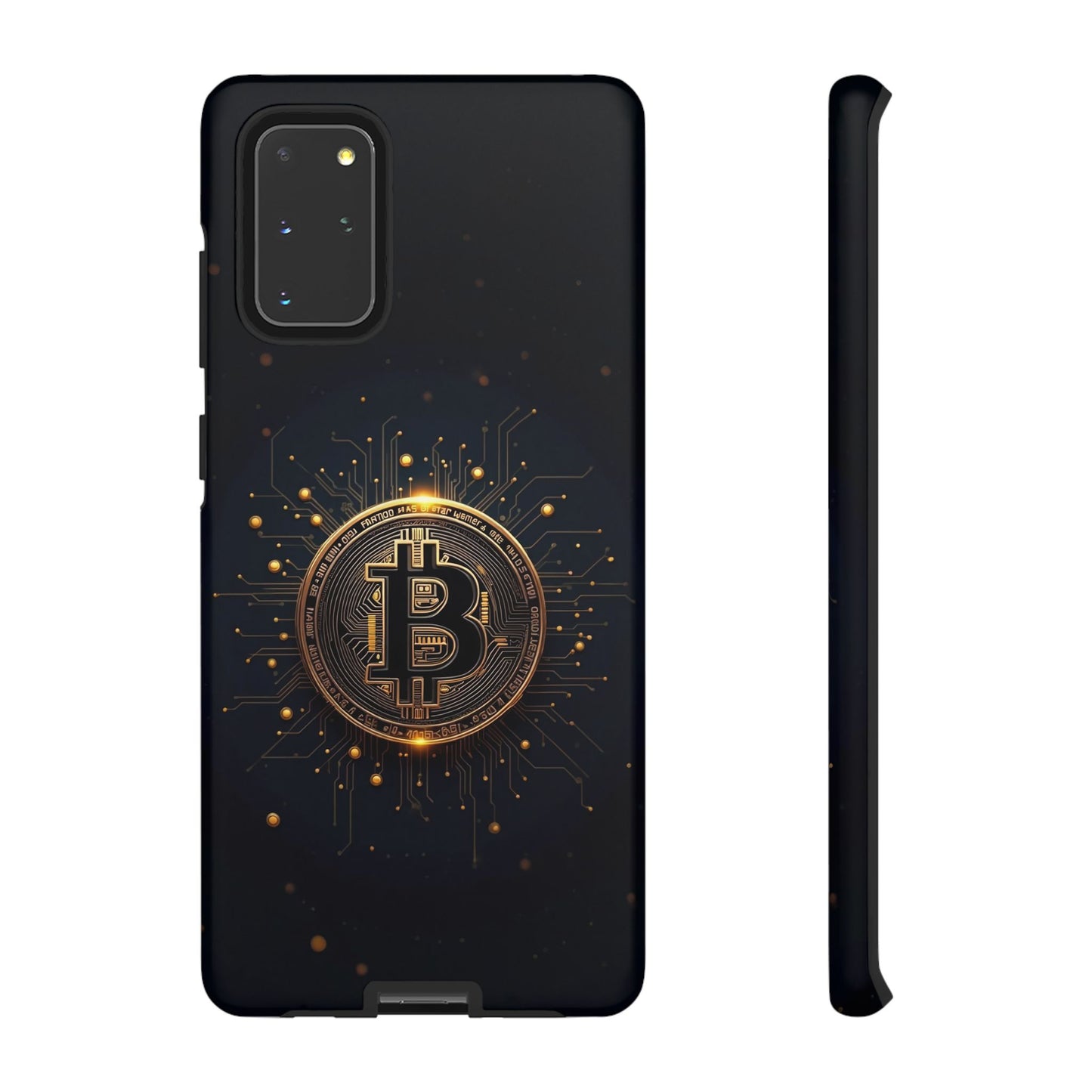 Bitcoin Samsung Tough Case for Smartphones, Crypto Lover Phone Accessory
