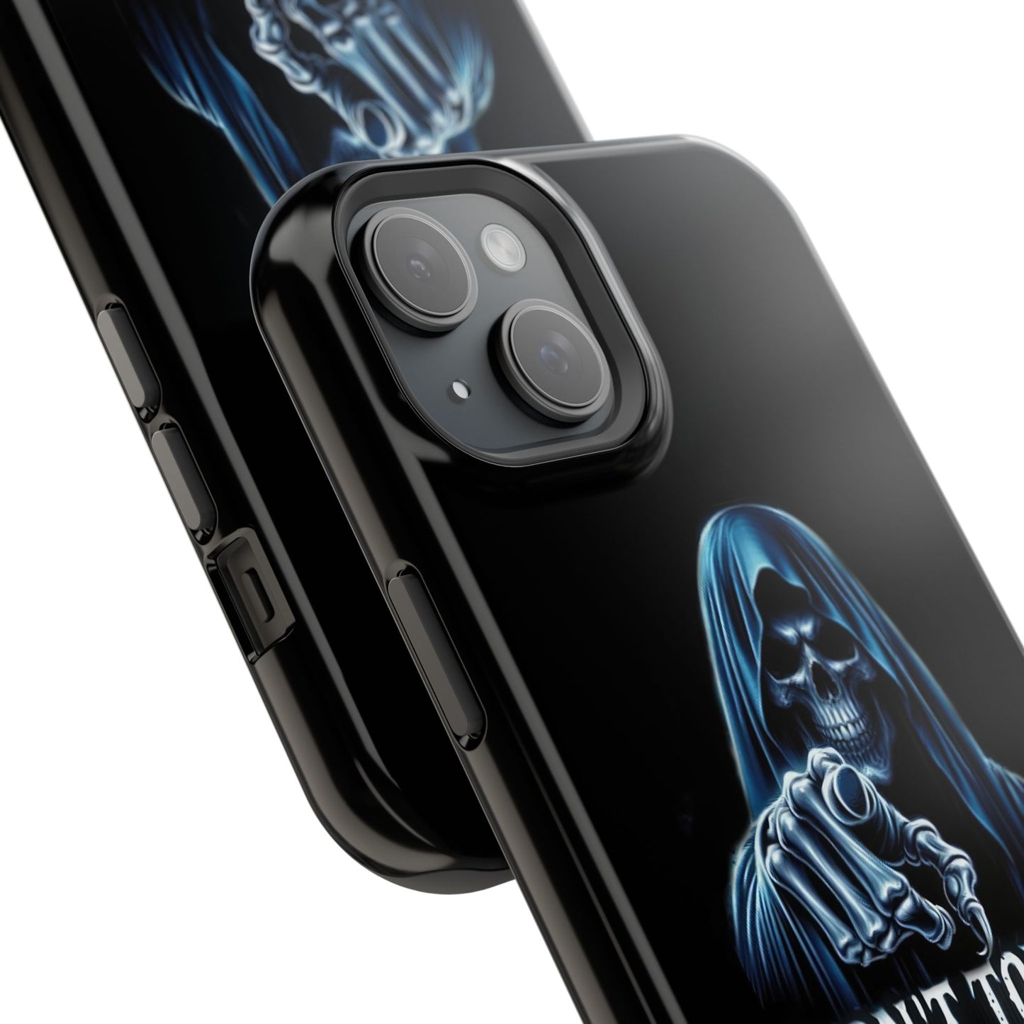 Gothic Magnetic iPhone Case: Don't Touch My Phone