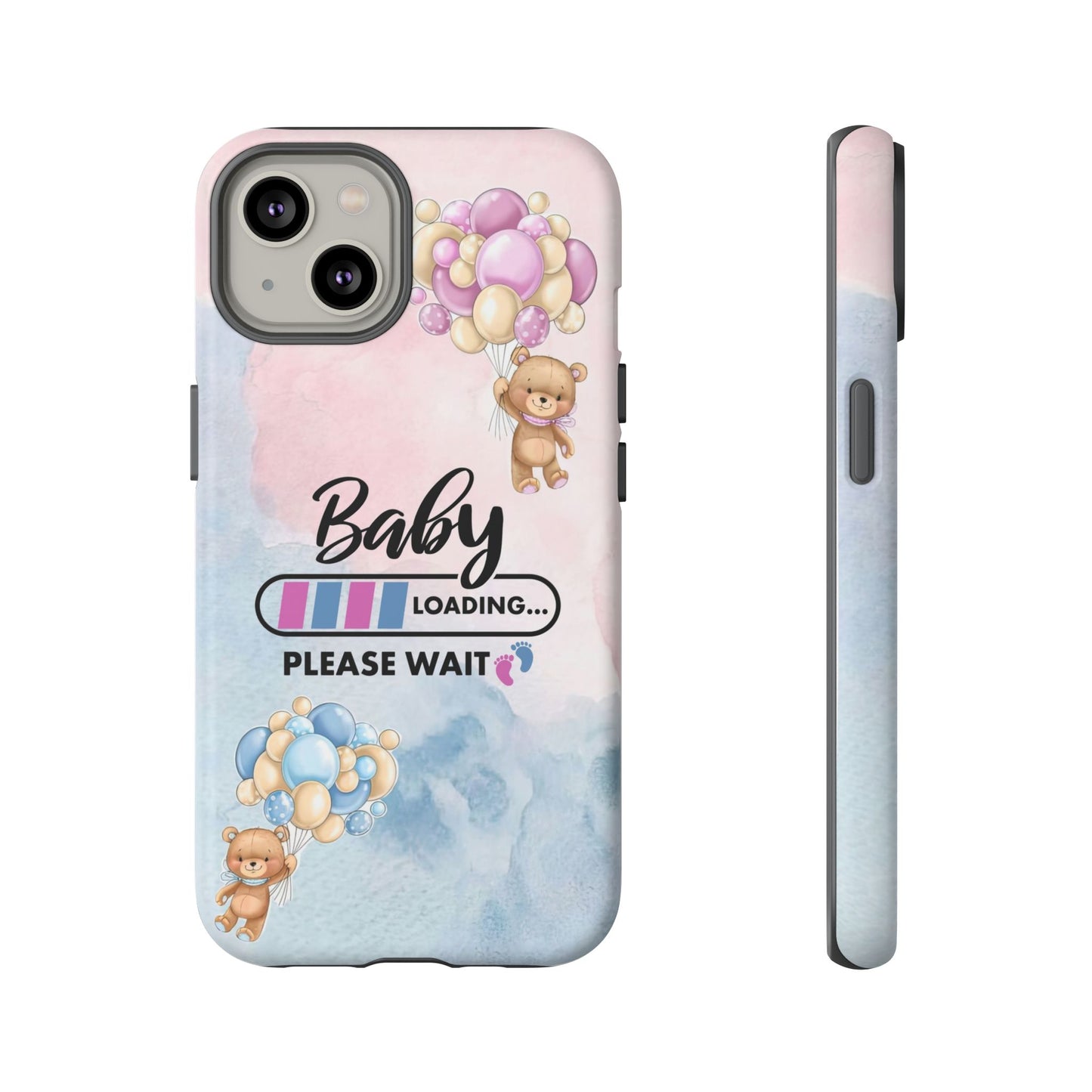 Cute Baby Loading Phone Case for iPhone - Maternity Cover for Pregnancy Reveal or Baby Shower
