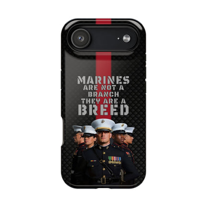 Marines Magnetic Tough Case - "Not a Branch, a Breed" Military iPhone Cover