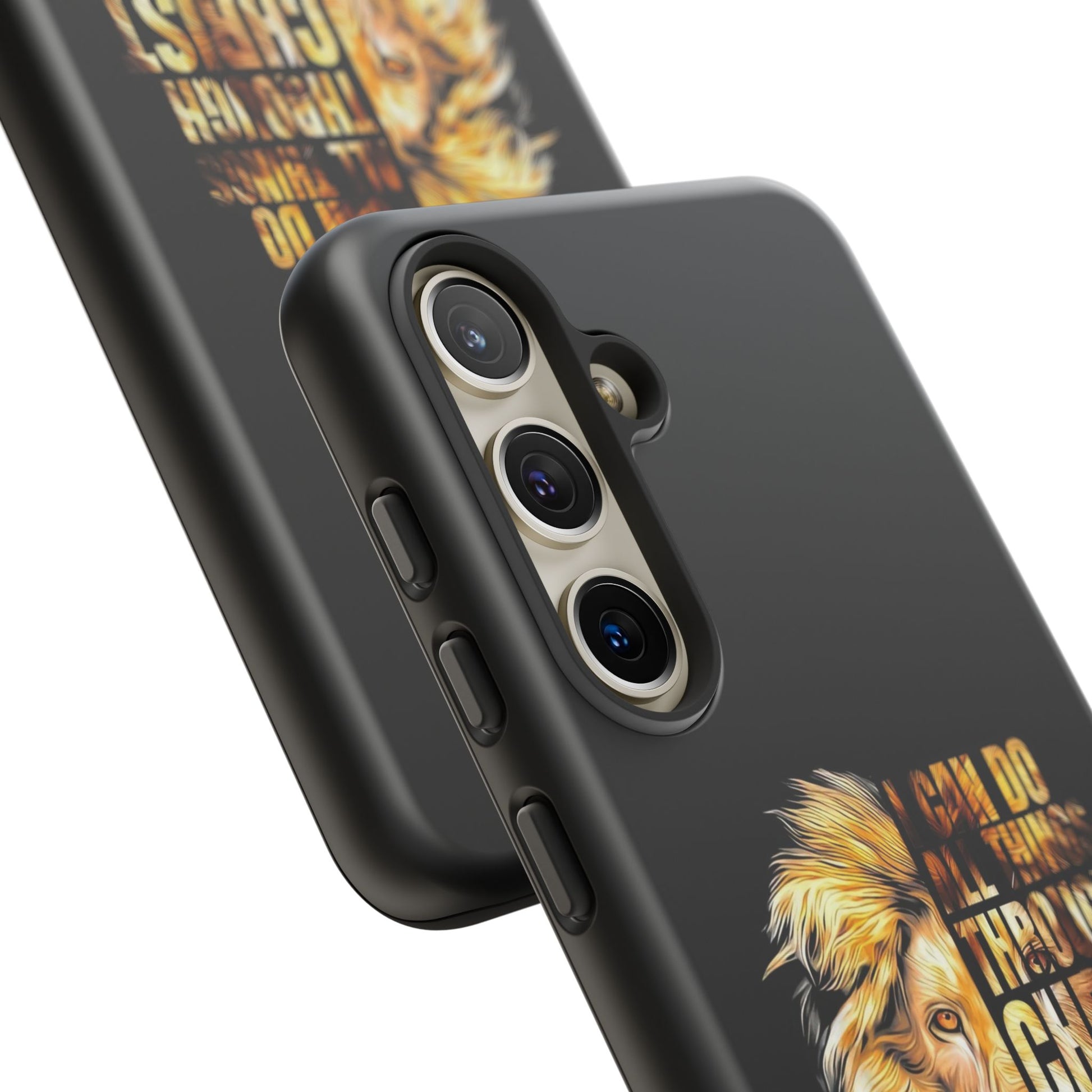 Inspirational Lion  Samsung Phone Case, Strength & Faith, Christian Accessories