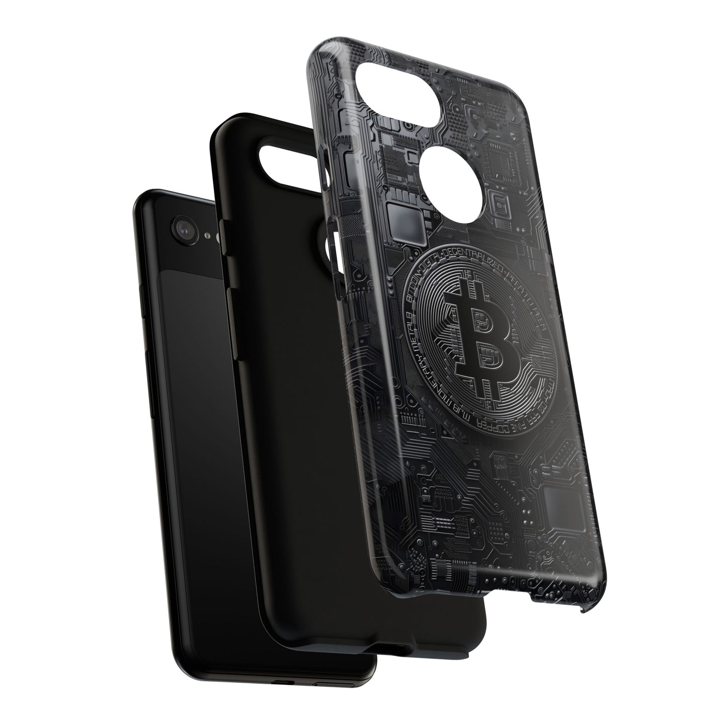 Bitcoin Google Pixel Tough Phone Case, Cryptocurrency Protection Cover