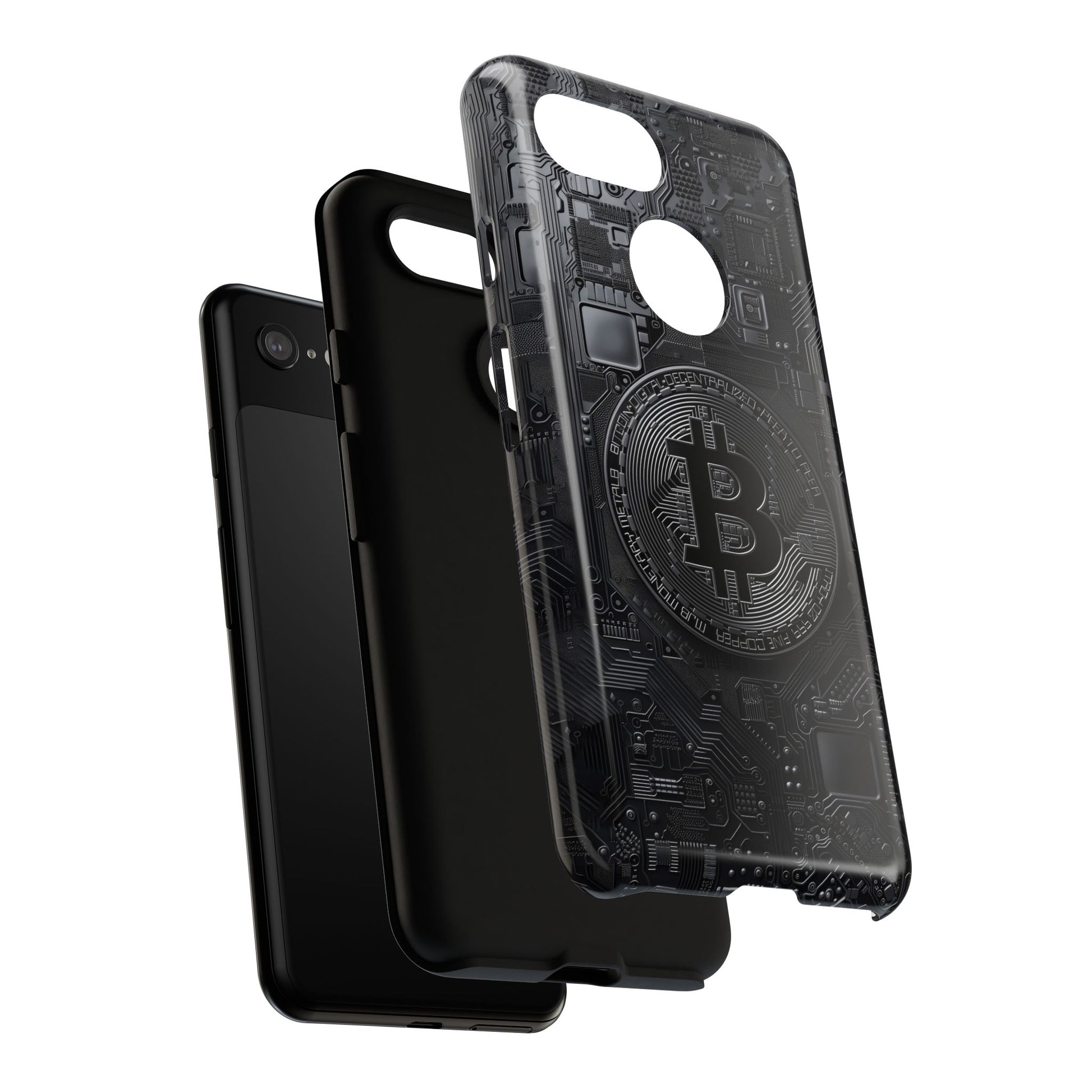 Bitcoin Google Pixel Tough Phone Case, Cryptocurrency Protection Cover