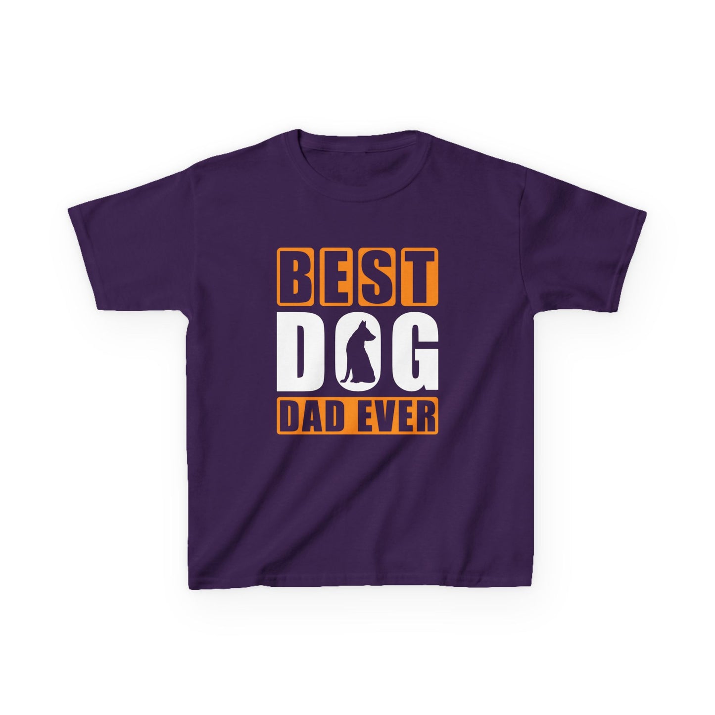 Kids Heavy Cotton™ Tee - Best Dog Dad Ever Design