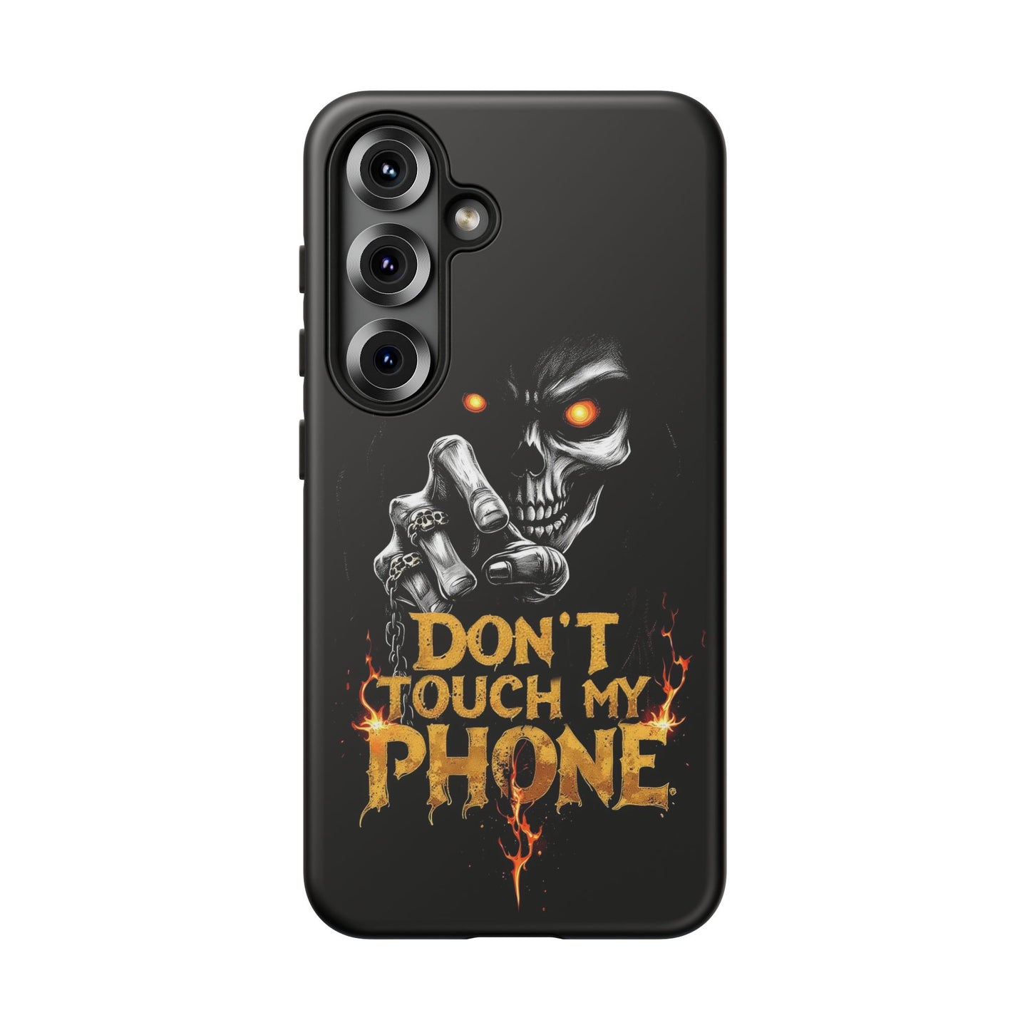 Skull Samsung Tough Cases, Don't Touch My Phone Cover,