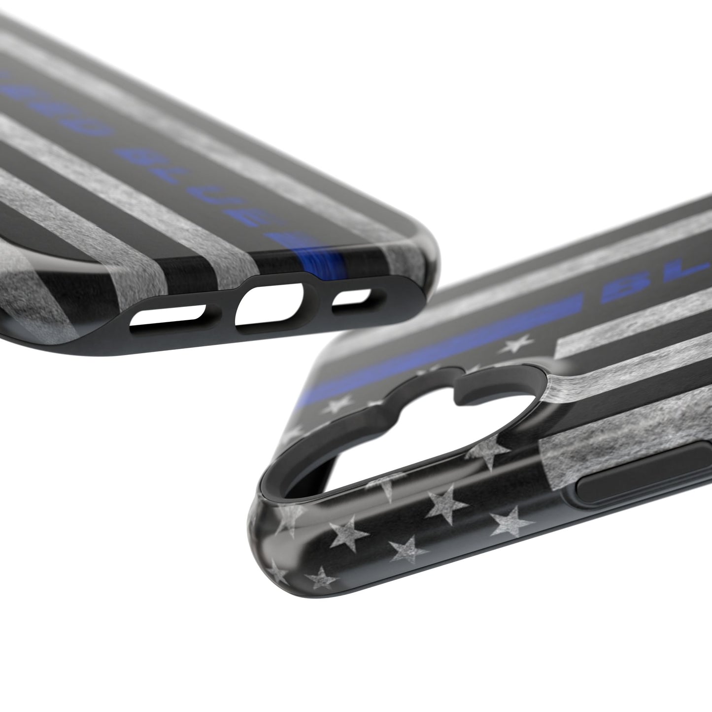 Police Magnetic Phone Cases, Bleed Blue
