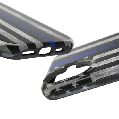 Police Magnetic Phone Cases, Bleed Blue