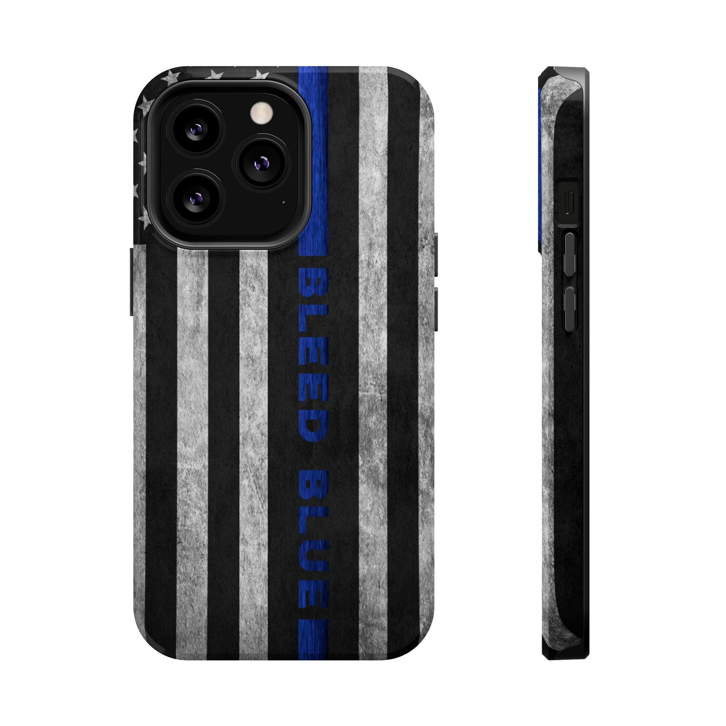 Police Magnetic Phone Cases, Bleed Blue