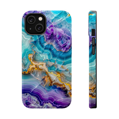 Blue Agate Magnetic Phone Case