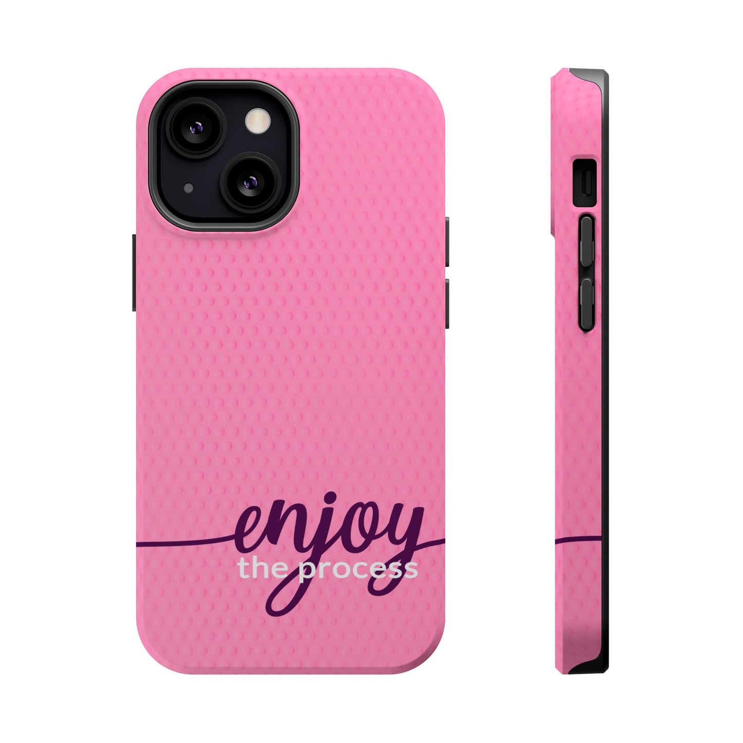 Enjoy the Process Magnetic Case - Motivational Pink Phone Cover for Women