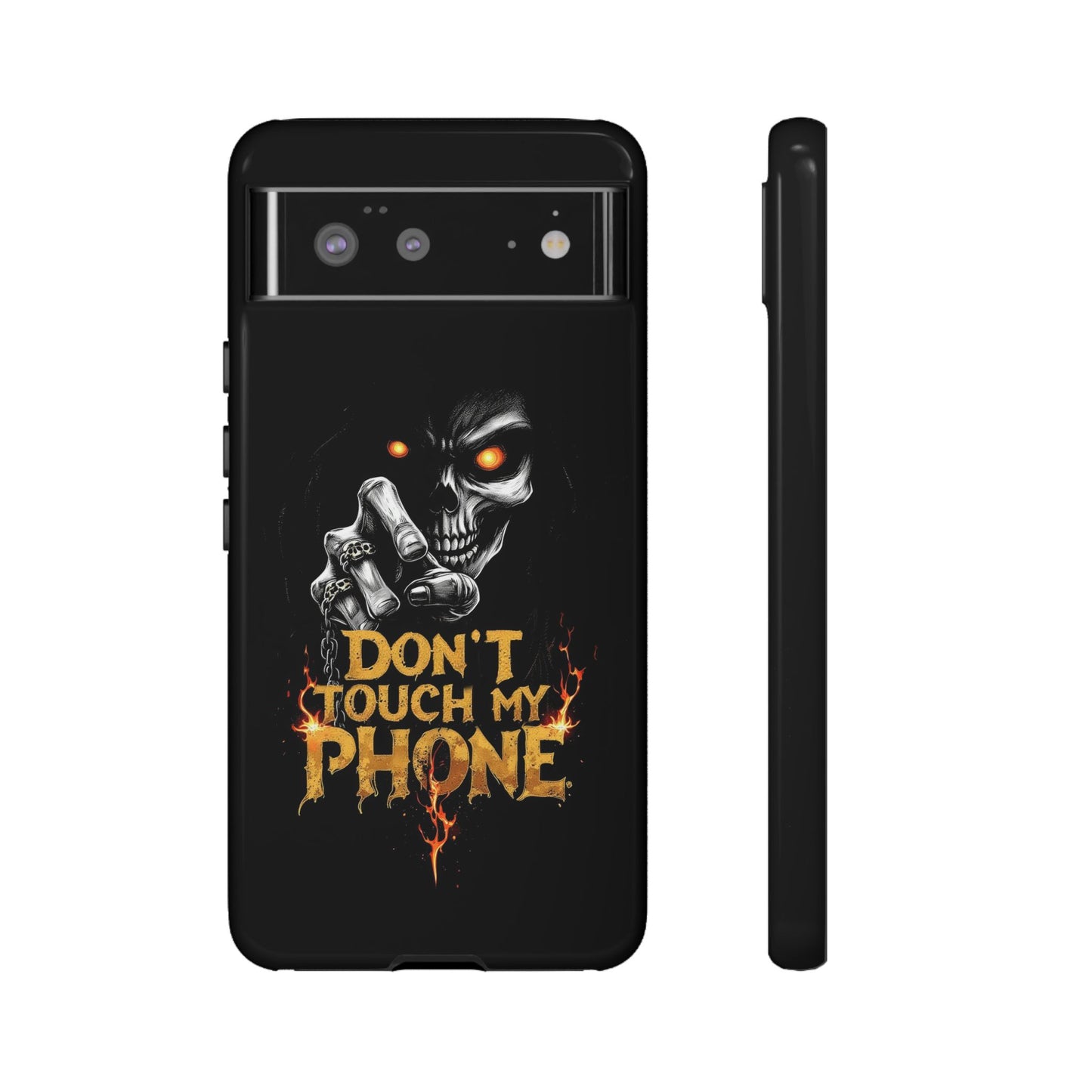 Skull Google Pixel Tough Cases, Don't Touch My Phone