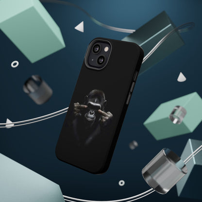 Edgy Gorilla Magnetic iPhone Case, Unique Cell Phone Cover