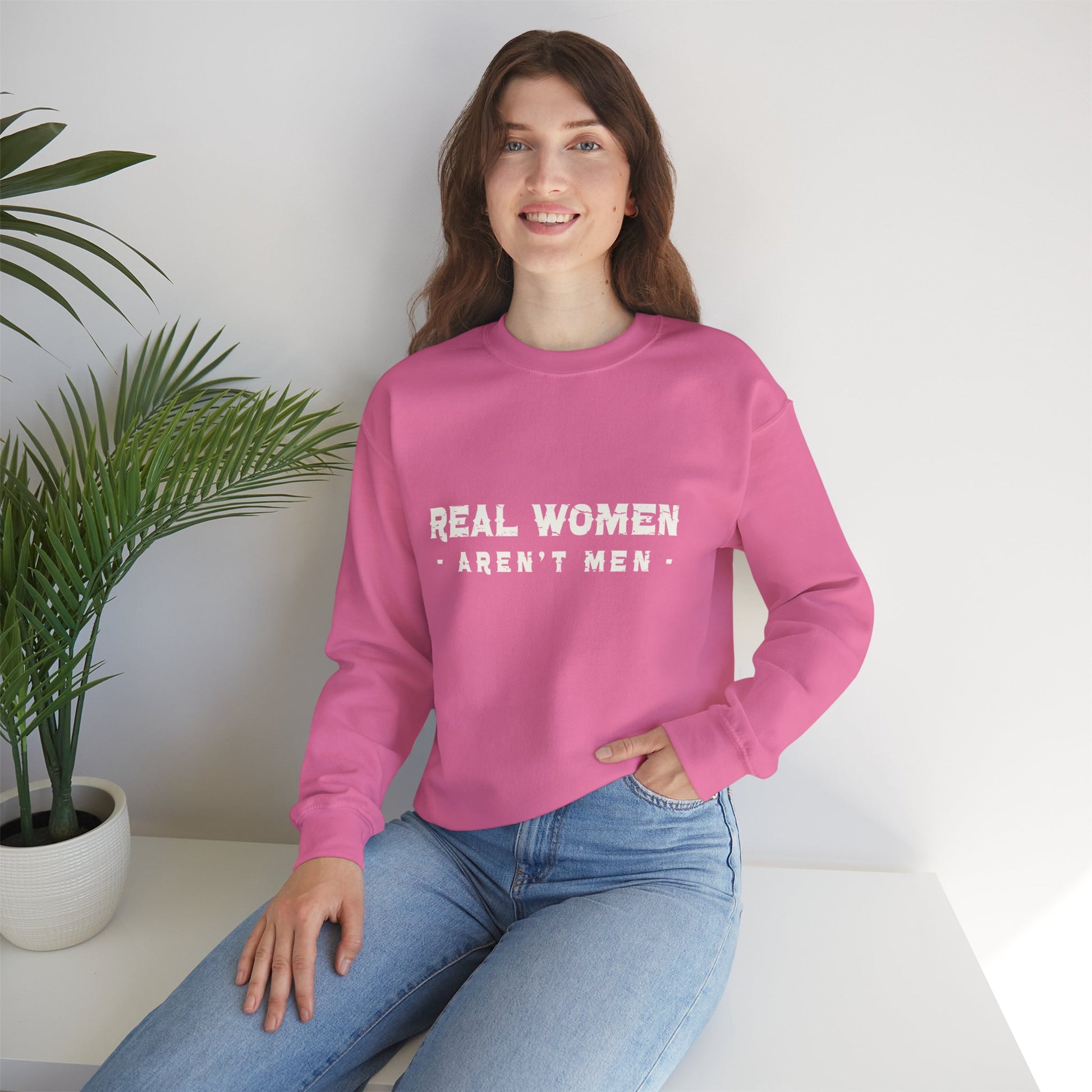 Real Women Unisex Heavy Blend™ Crewneck Sweatshirt 50% cotton and 50% polyester