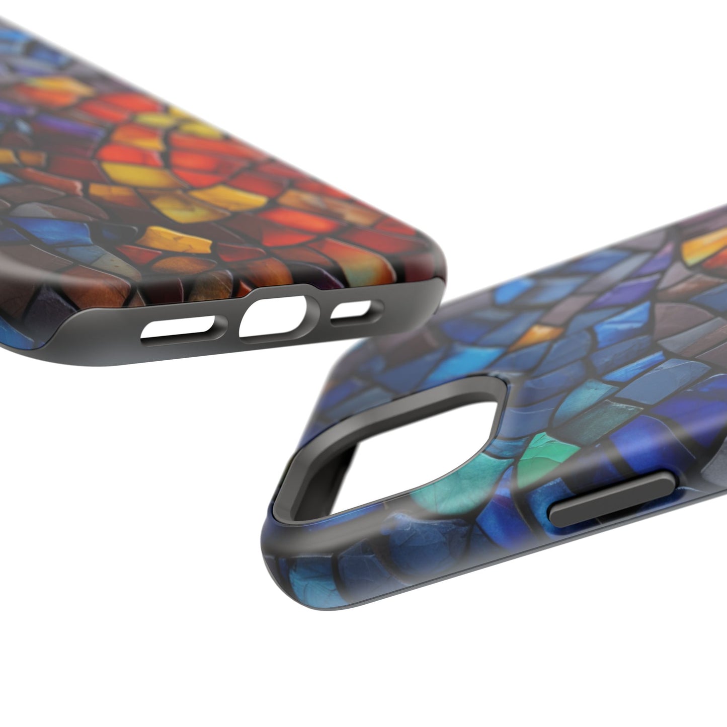 Stained Glass Impact-Resistant Phone Case, Colorful Phone Cover