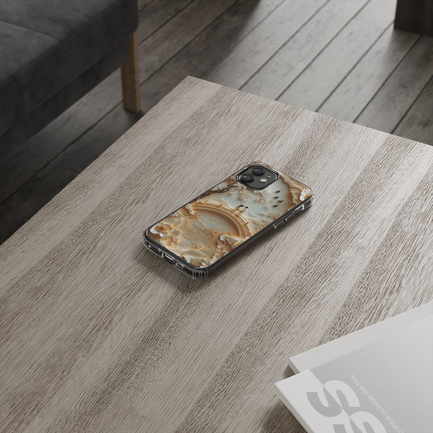 Romantic Couple 3D Effect Clear Cases,  Artistic Protective Cover