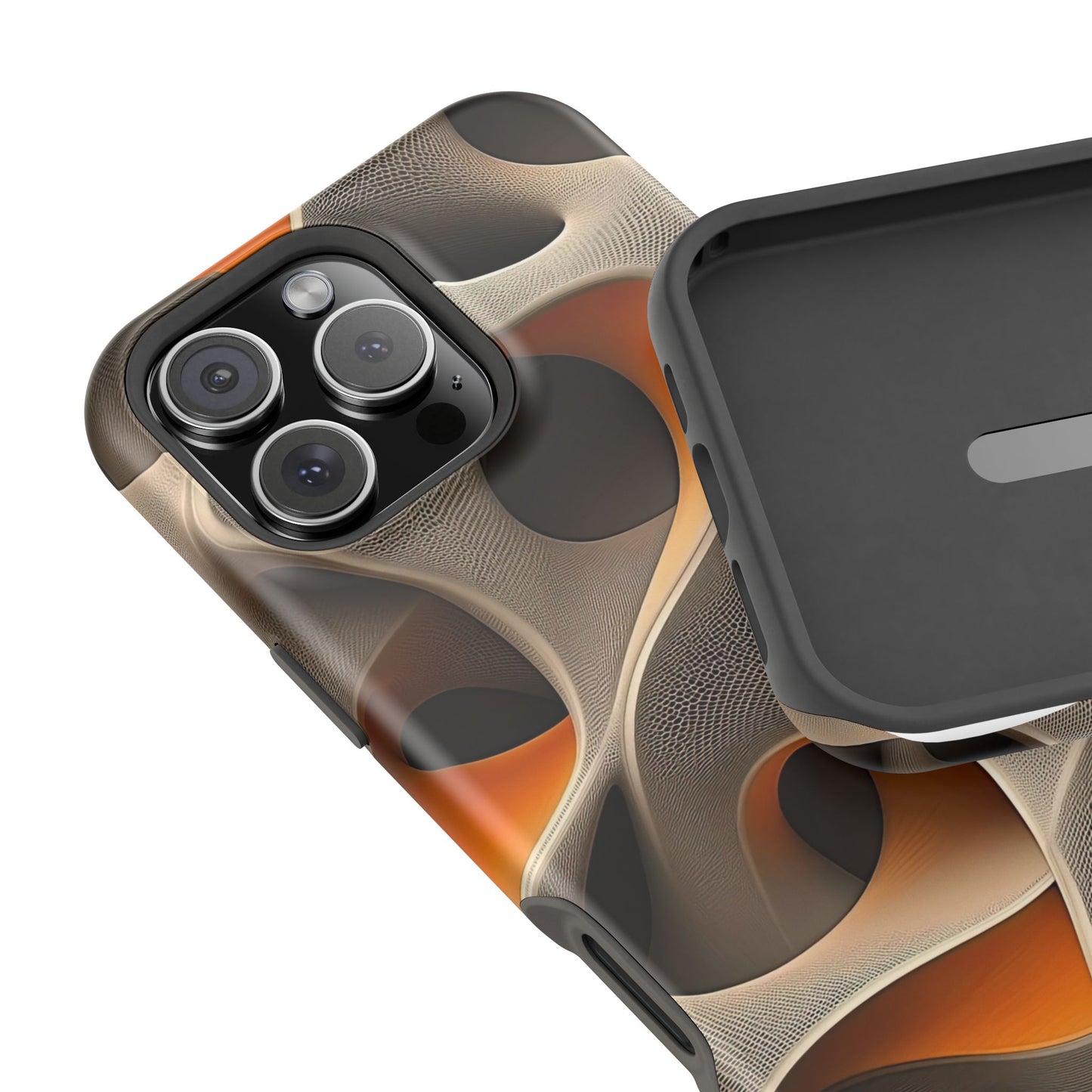 Stylish Magnetic Phone Cases, Abstract Geometric Design