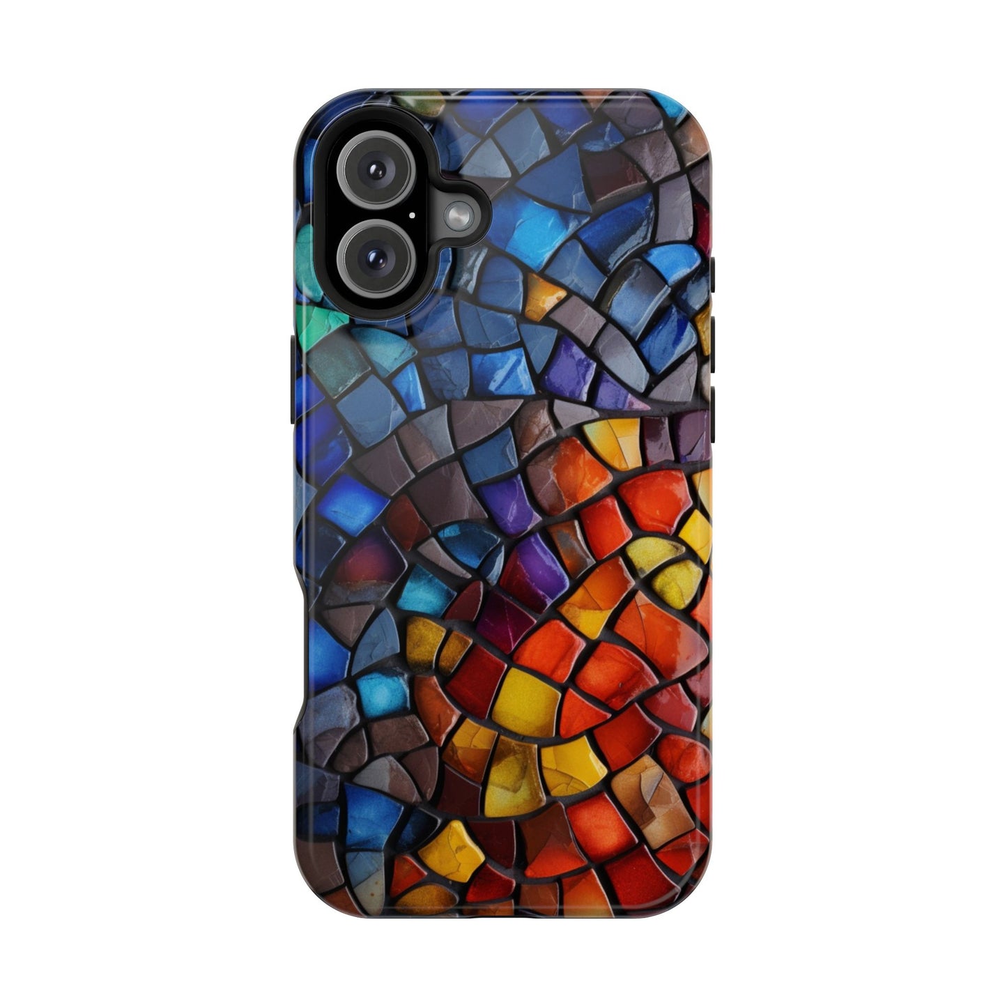 Stained Glass Impact-Resistant Phone Case, Colorful Phone Cover