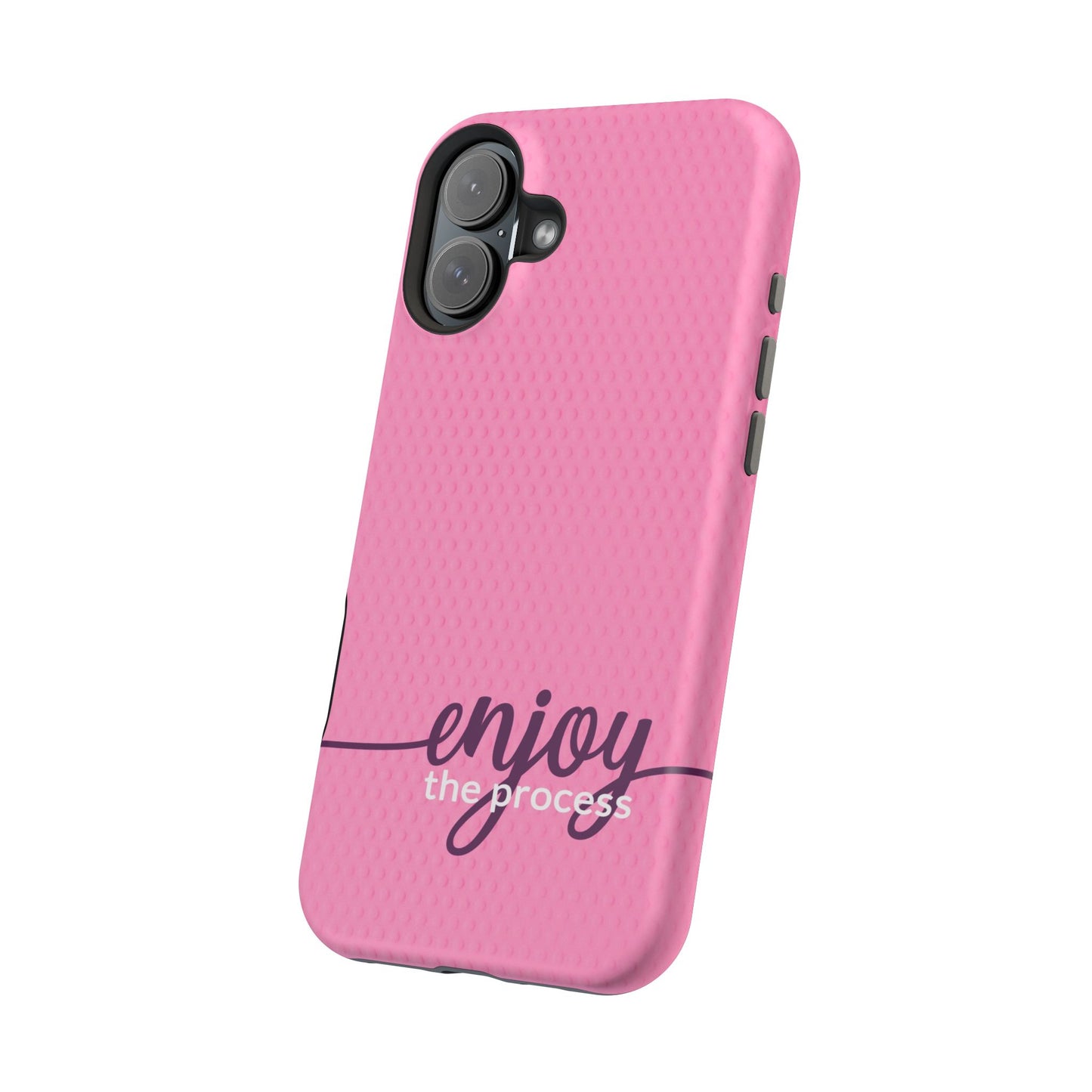 Enjoy the Process Magnetic Case - Motivational Pink Phone Cover for Women