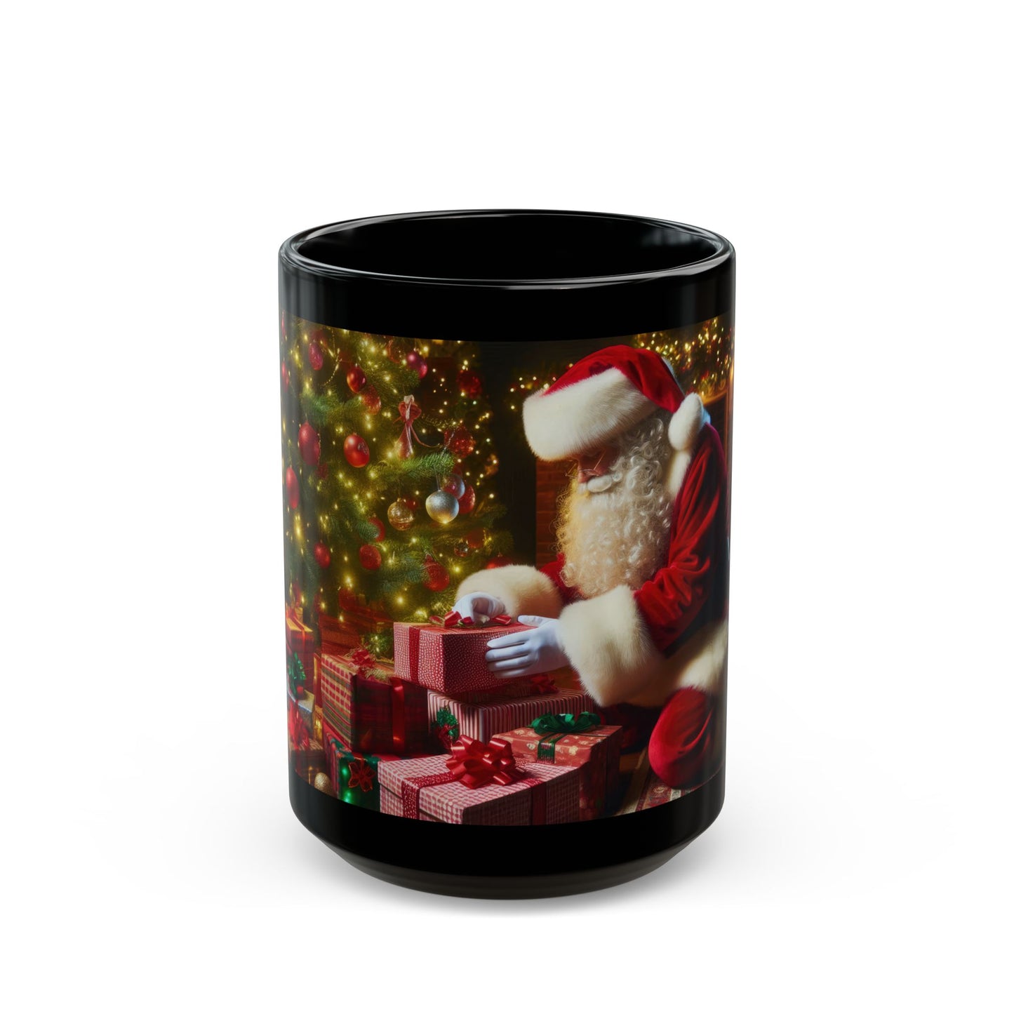 The Big Gift Drop Black Mug - 11oz, 15oz