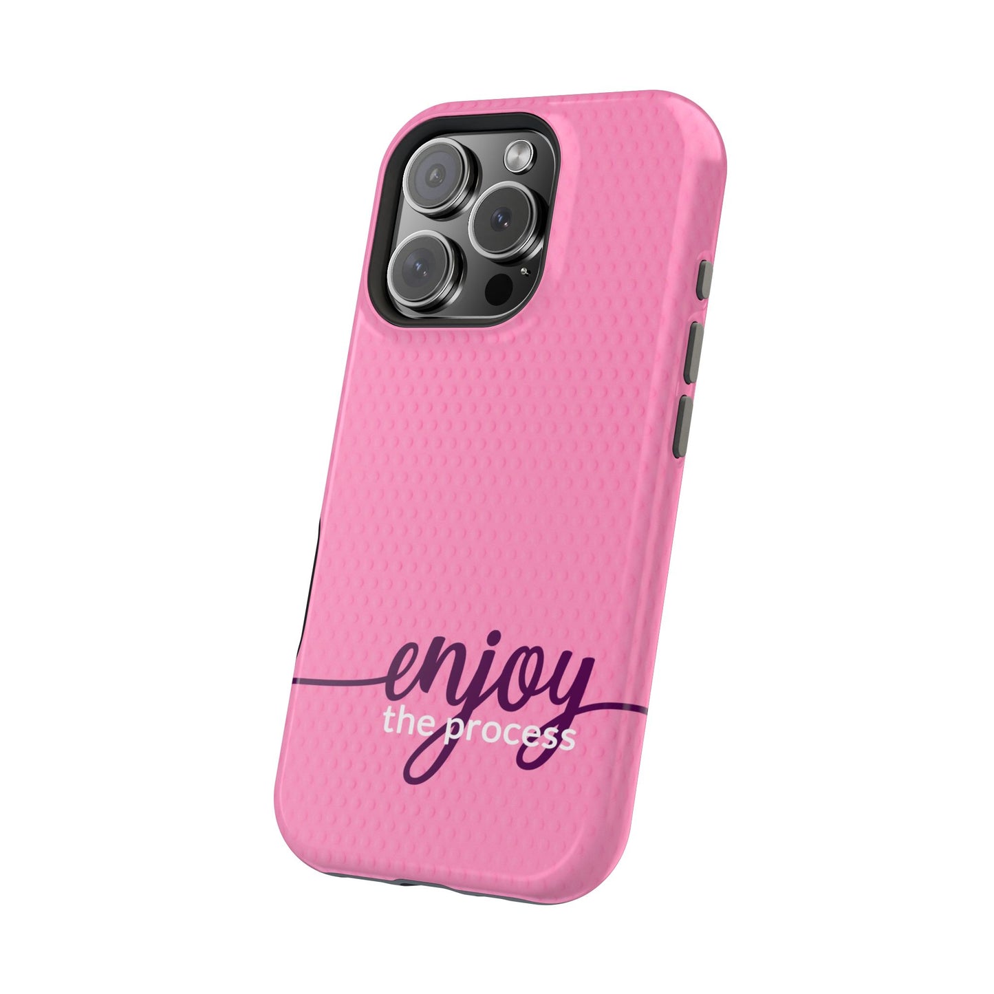 Enjoy the Process Magnetic Case - Motivational Pink Phone Cover for Women